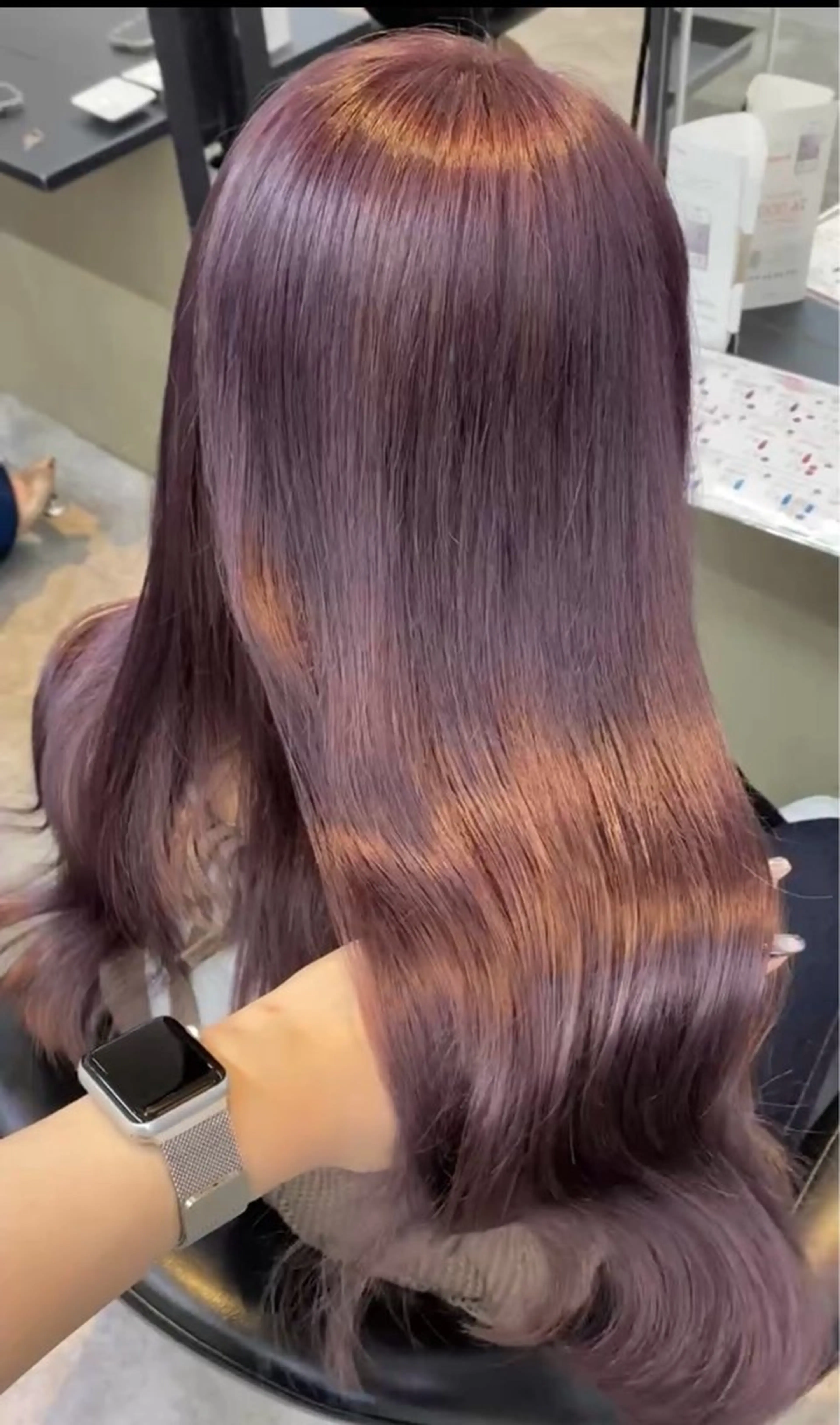 ミディアム カラー ヘアカラー トリートメント ヘッドスパ ヘアセット 🪐レイヤー/抜け感 カラー/加野彩果🪐のヘアスタイル