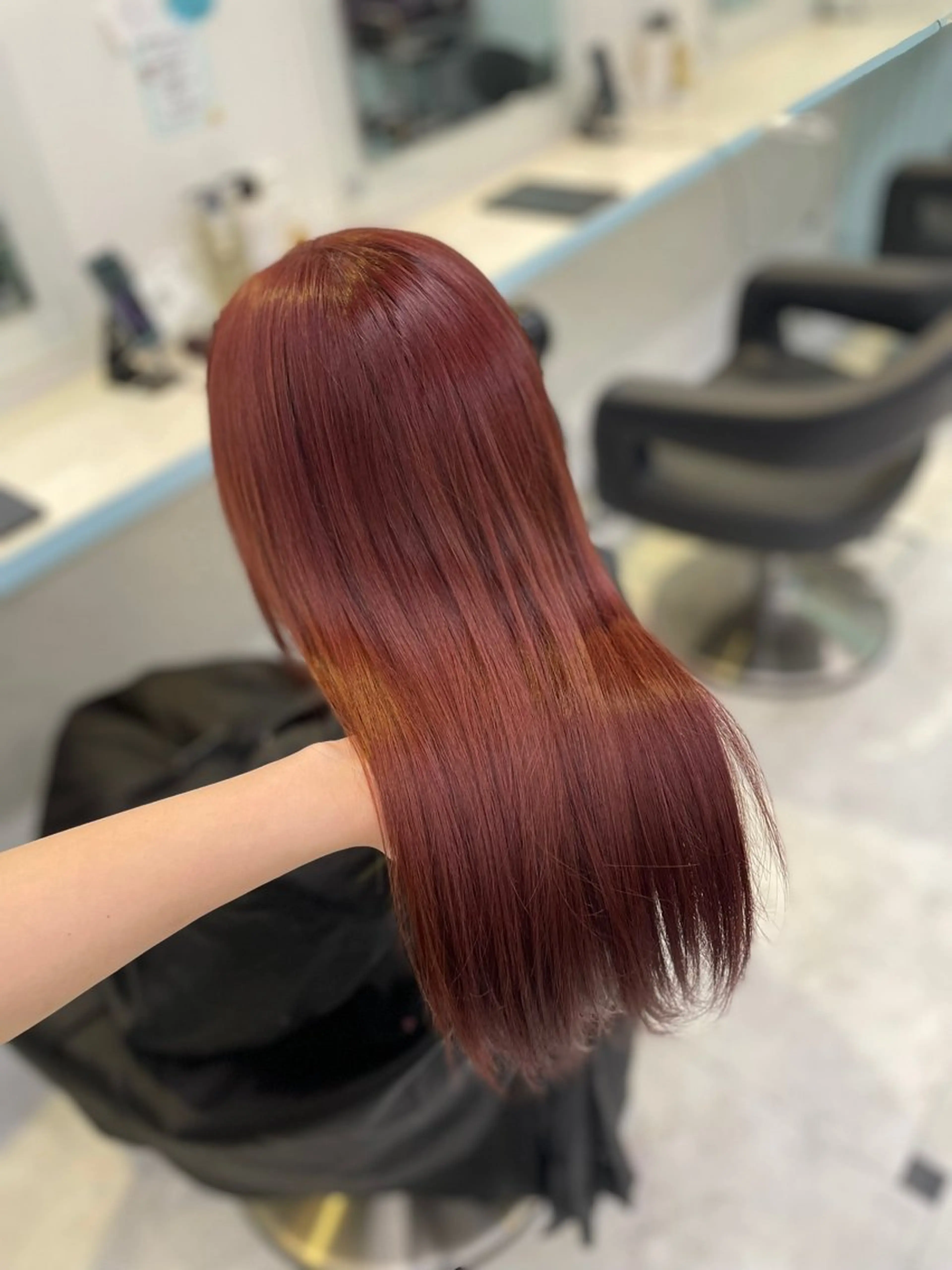 カラー ヘアカラー トリートメント ヘッドスパ ヘアセット 🇰🇷韓流暖色ヘア 🍒saaya🍒のヘアスタイル