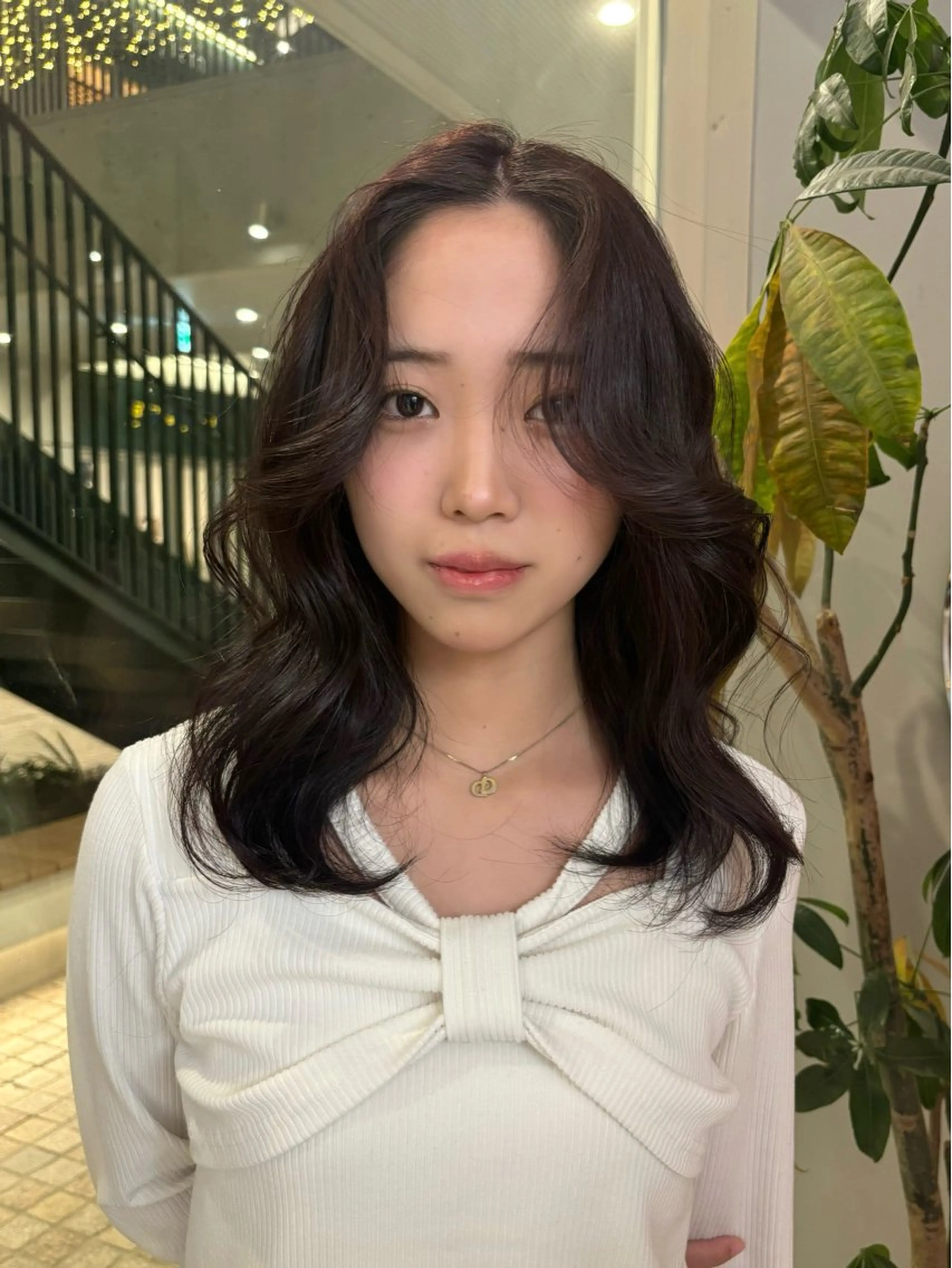 セミロング 韓国風ヘア レイヤーカット 似合わせカット レイヤーカット 韓国風/yukinoのヘアスタイル