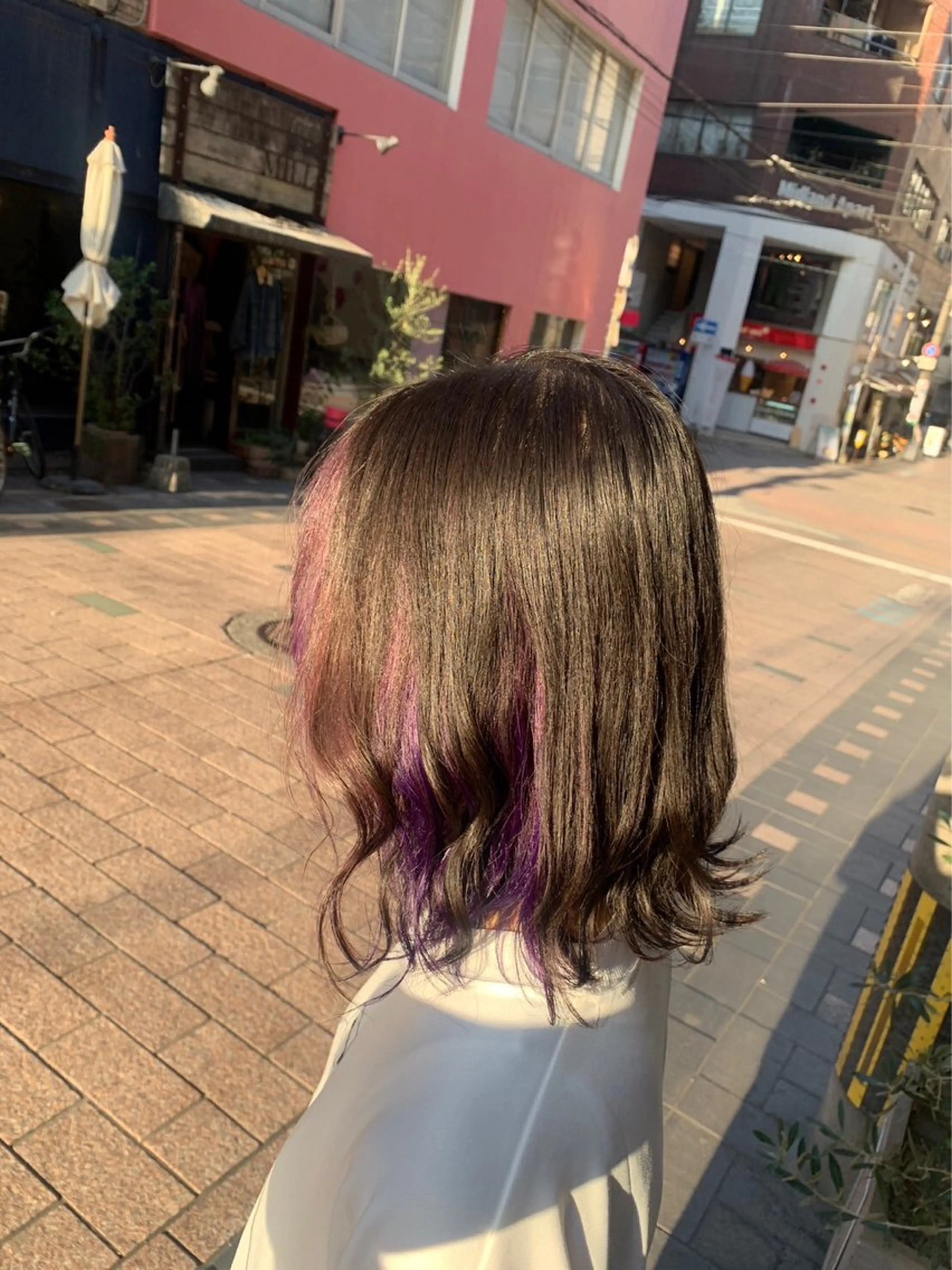 ミディアム カラー インナーカラー eMu🎀 🤍MIYU🤍のヘアスタイル