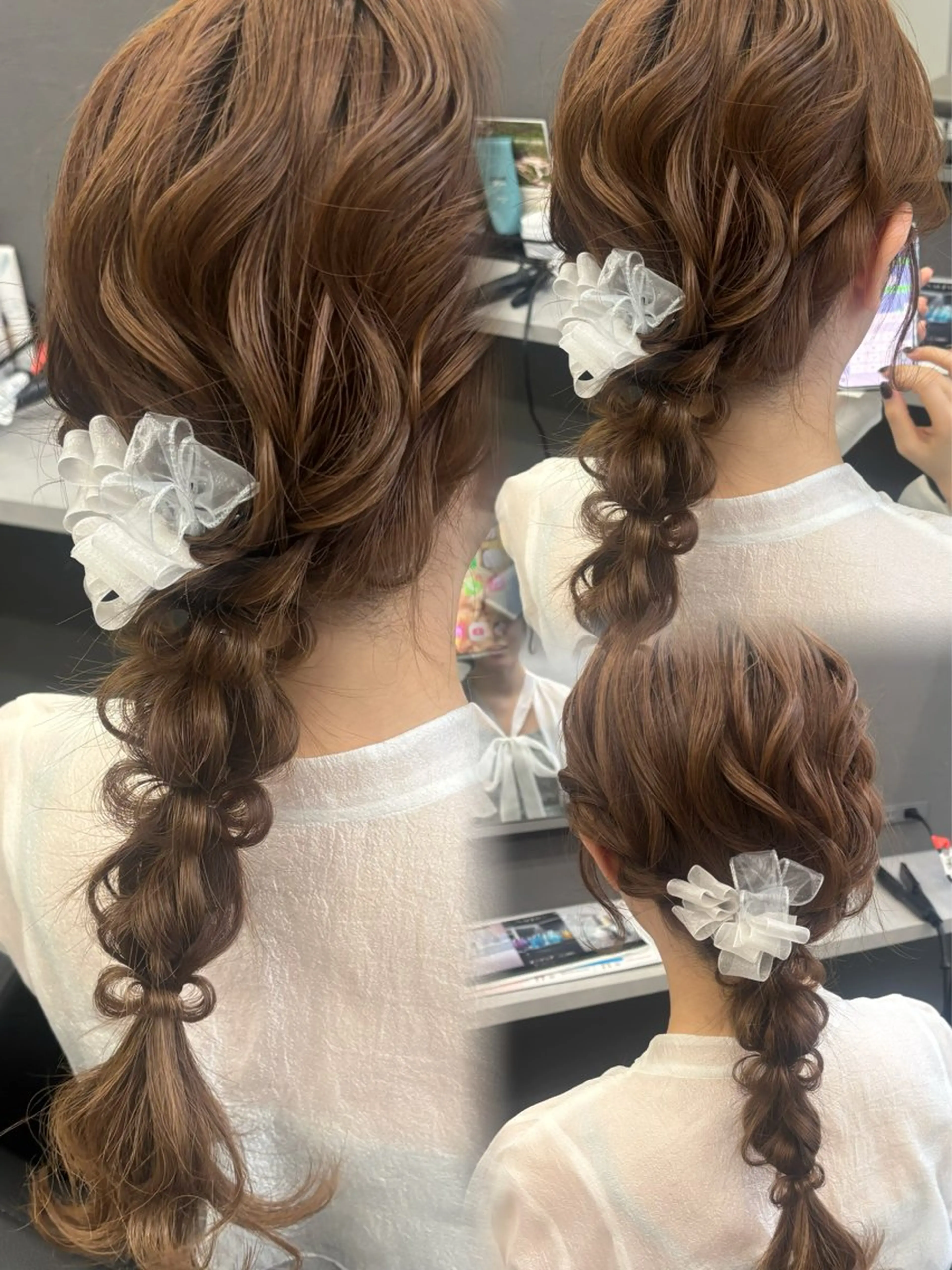 セミロング ヘアアレンジ 【ヘアメイク】 川嶋のヘアスタイル