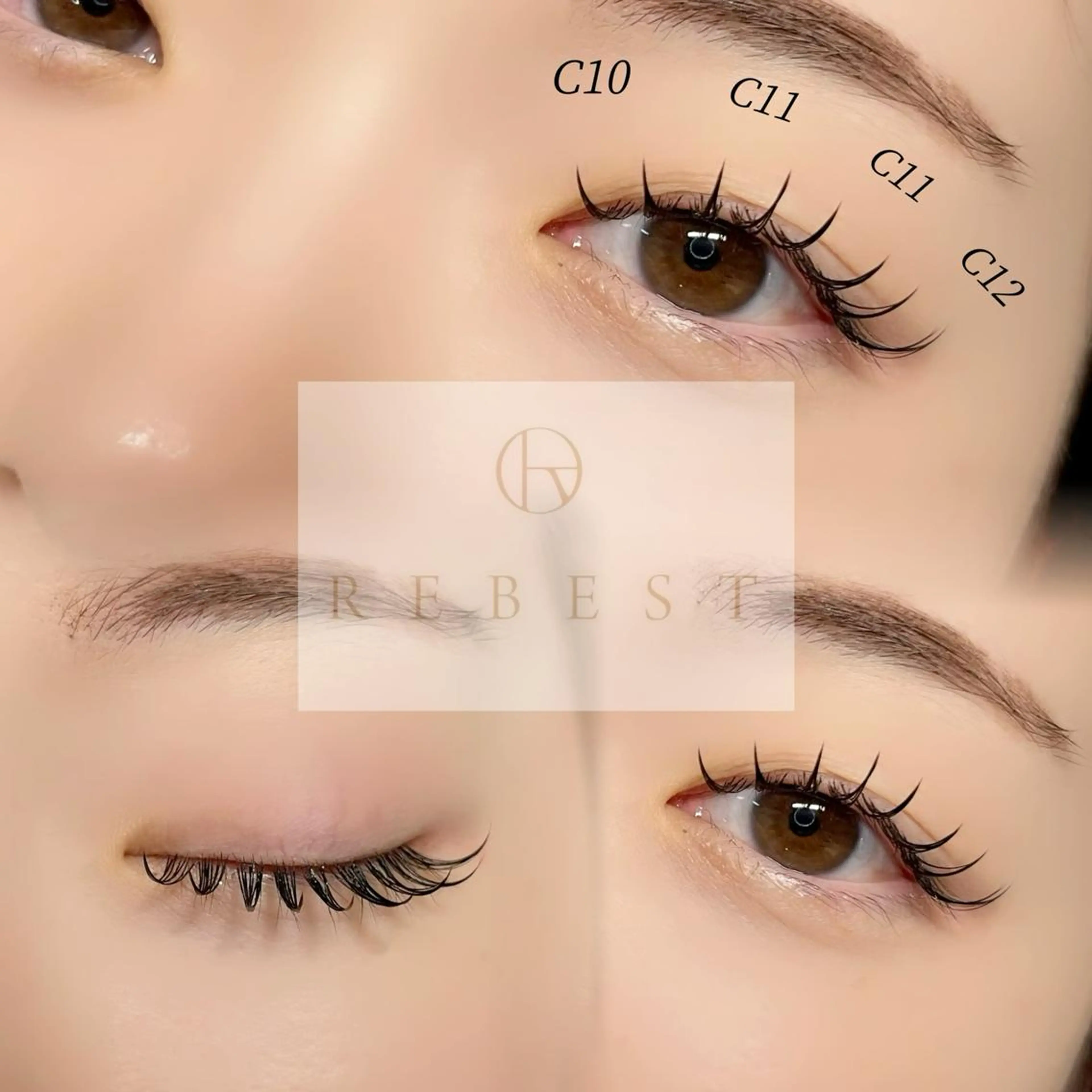 マツエク・マツパ マツエク Lashlift 👁️REBESTのマツエク・マツパデザイン