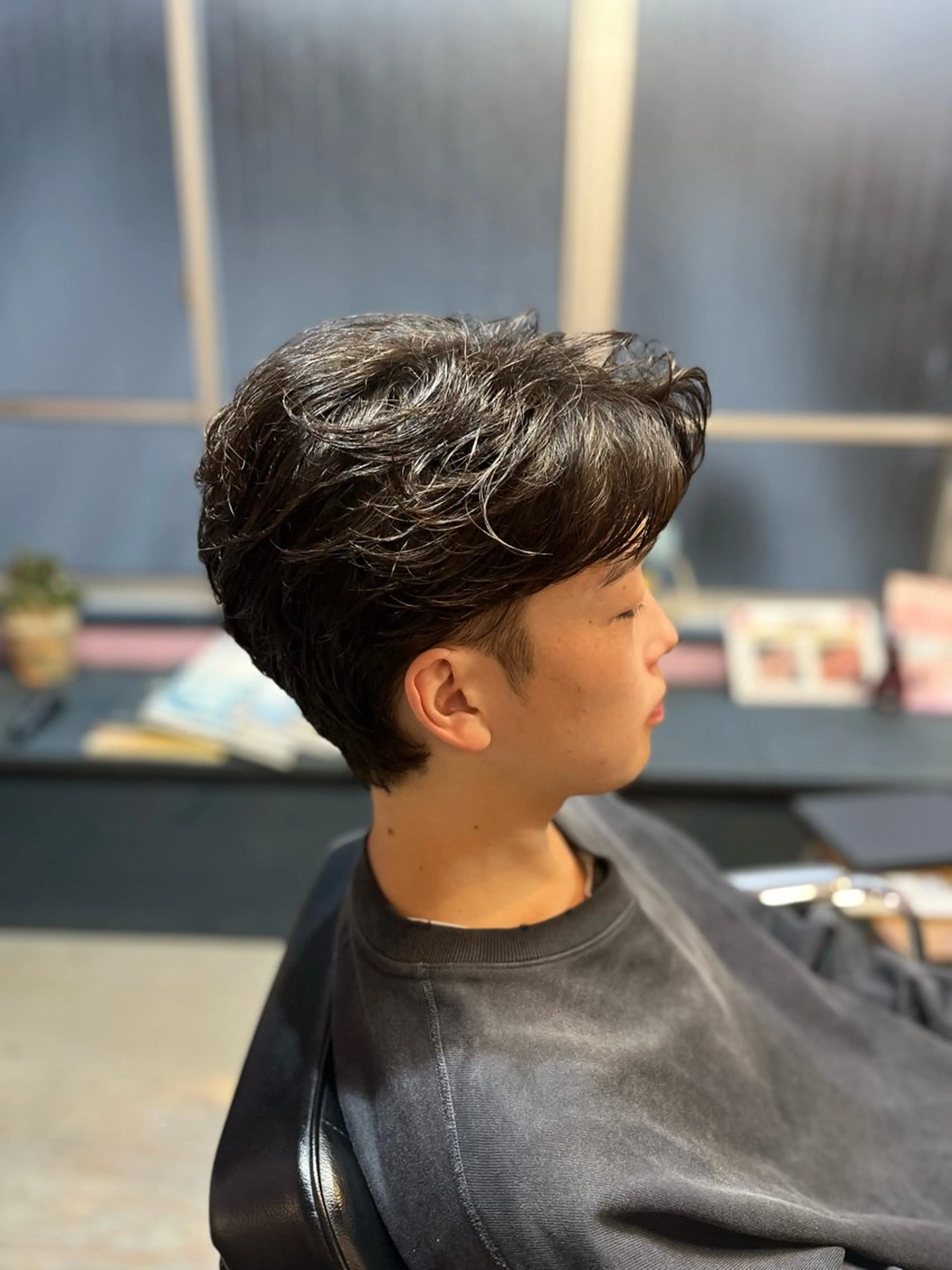 ショート メンズ アップバング ショートヘア カット 藤野 海翔のヘアスタイル