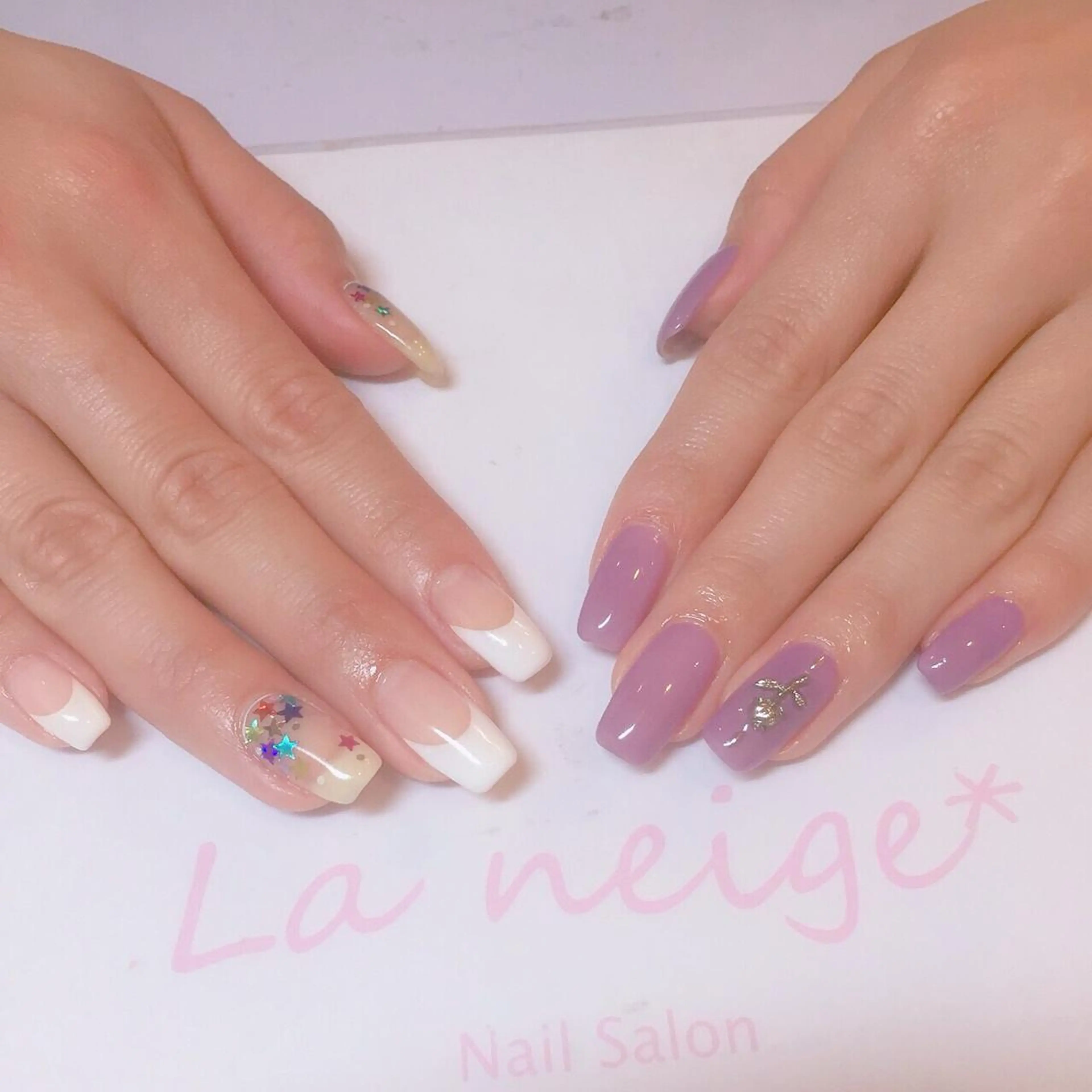 ネイル ロングネイル La neige* yuki 🐩🌙のネイルデザイン