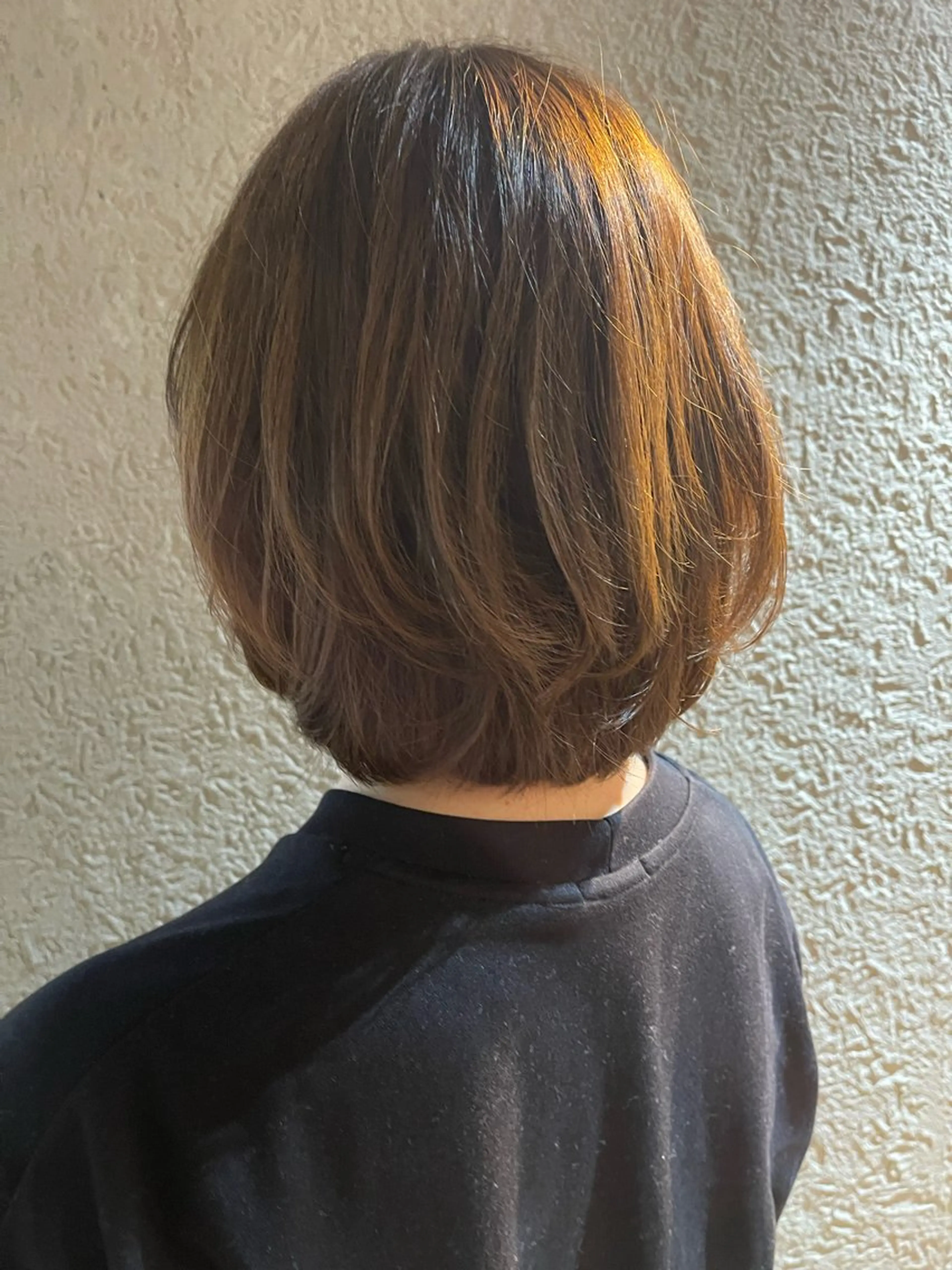 ミディアム Heart box 仲嶺　瑠輝のヘアスタイル