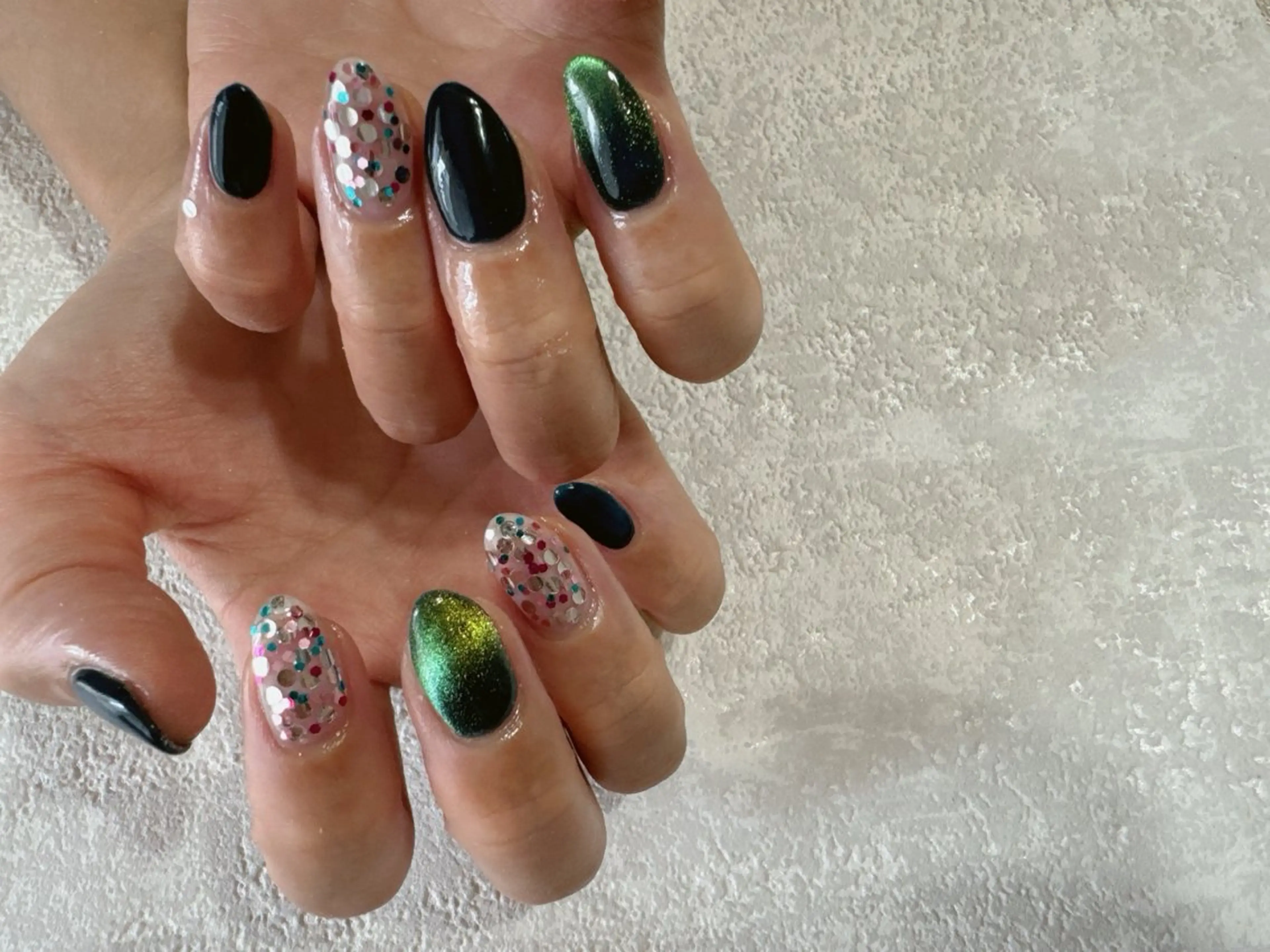 ネイル ジェルネイル メンズネイル パラジェル 夏ネイル ワンホンネイル ハンドネイル kikinail 溝の口のネイルデザイン