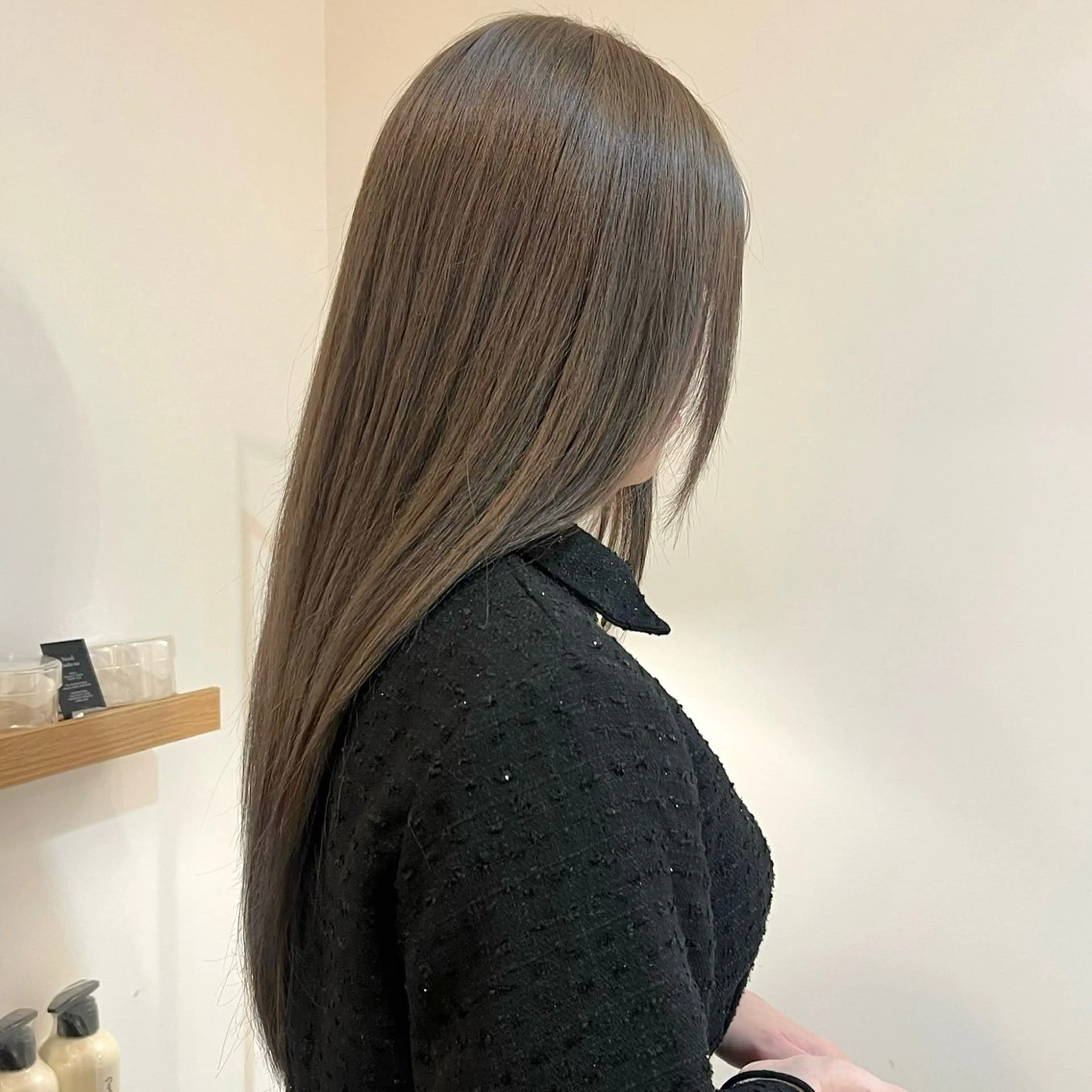 ロング カラー ベージュカラー ブリーチ 透明感カラー ダブルカラー グレージュ ヘアカラー 艶カラー/透明感 /ヒグチアオイのヘアスタイル