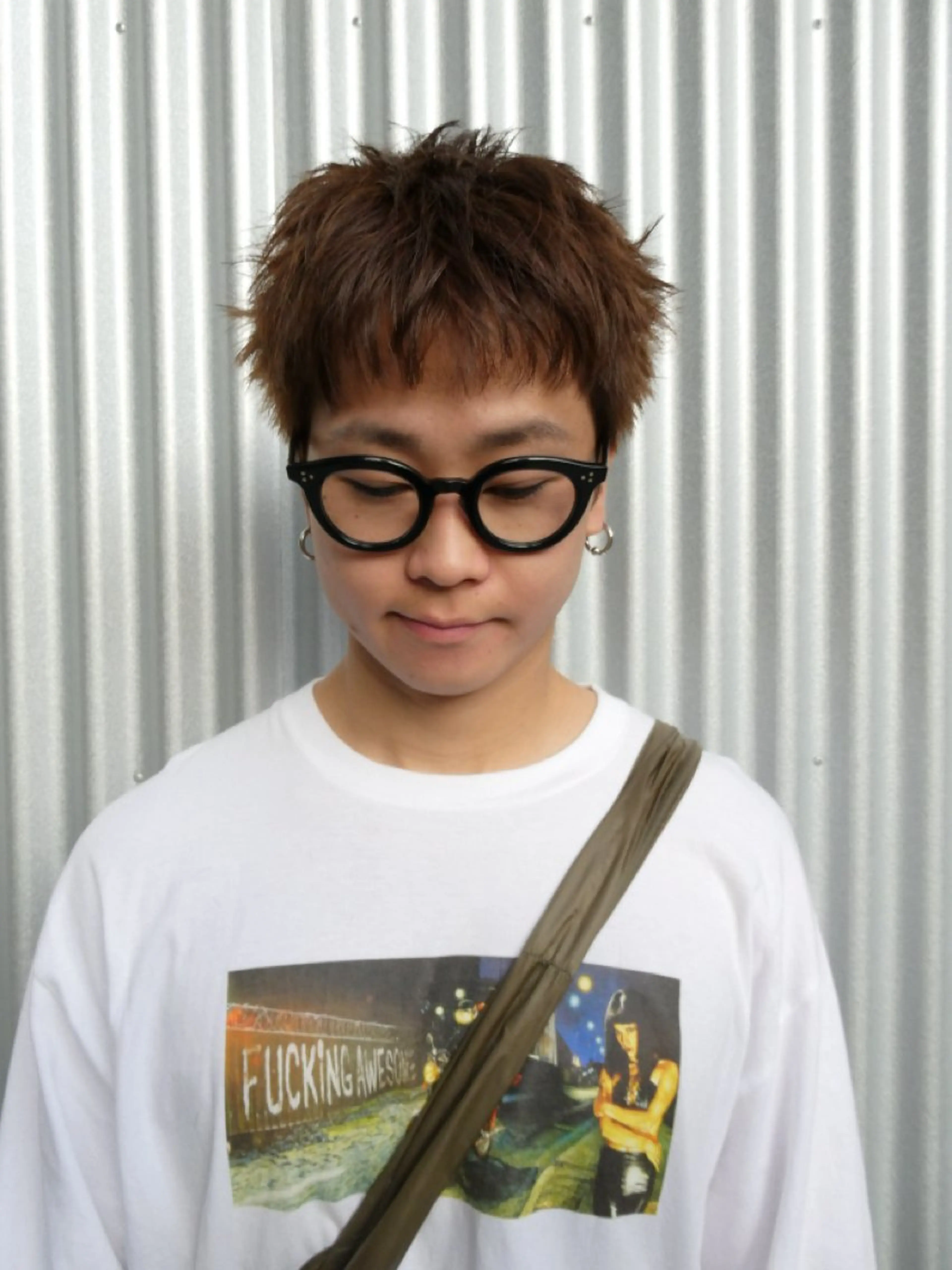 ショート メンズ 文字 遼哉のヘアスタイル