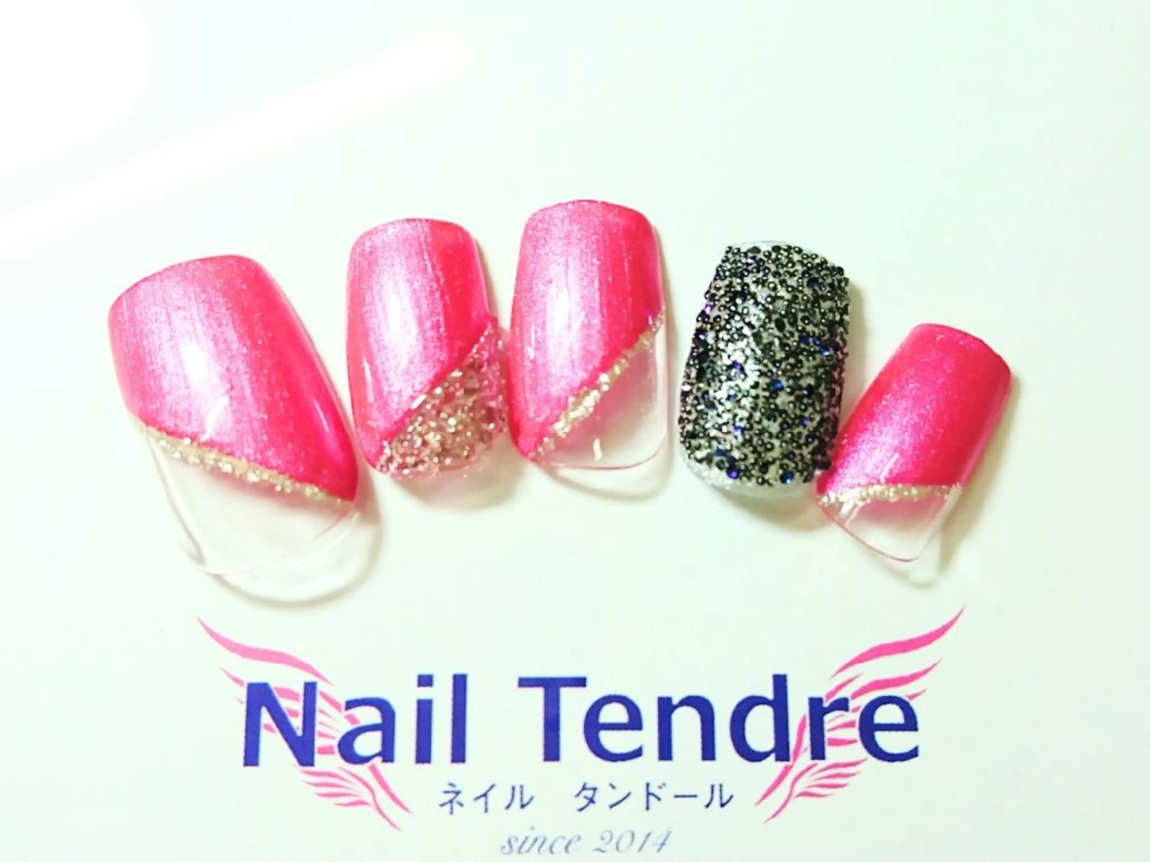ネイル アートネイル ジェルネイル ソフトジェル ストーンネイル ハンドネイル Nail  Tendreのネイルデザイン