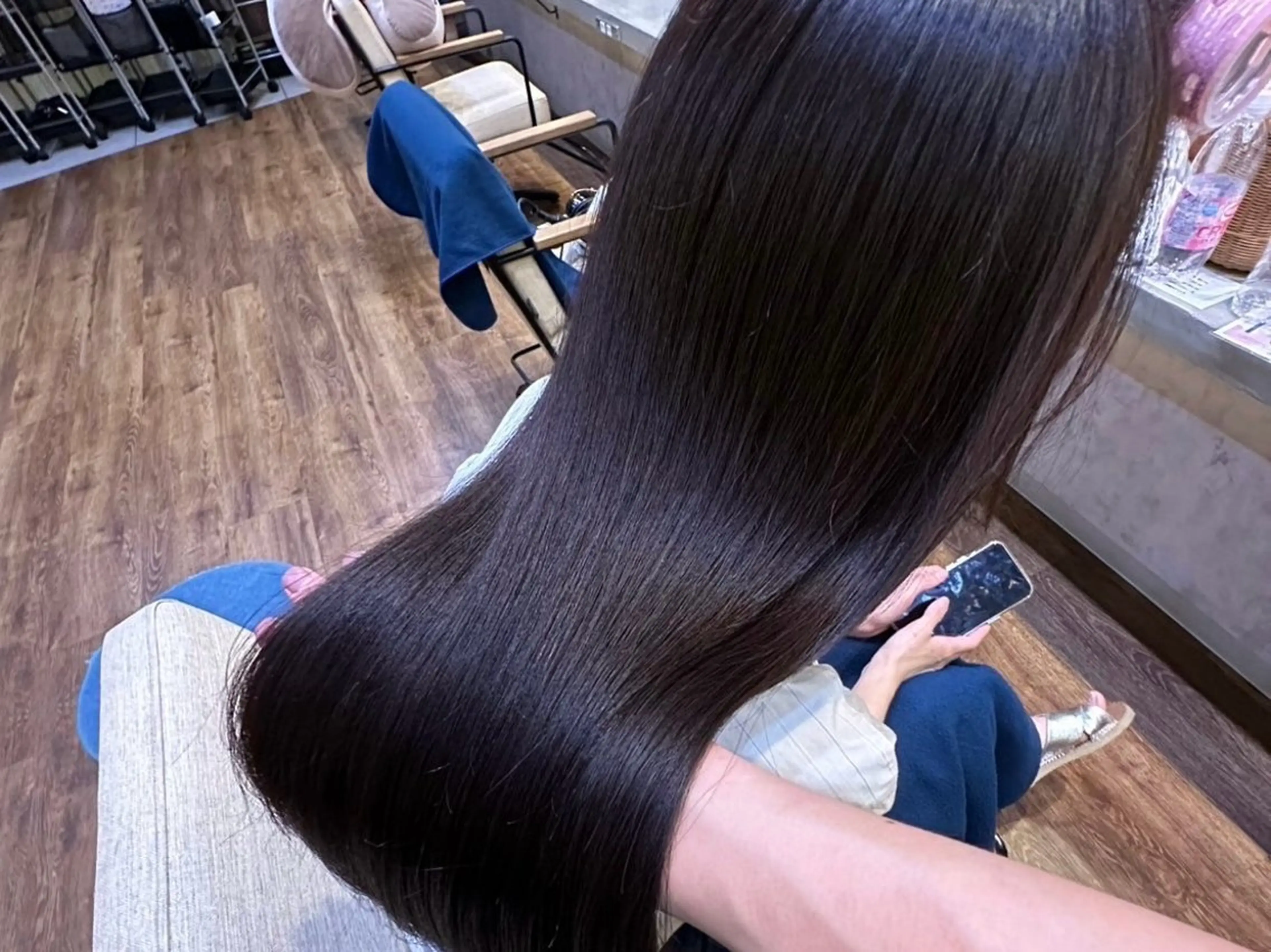 ロング カット 尾崎 恭子のヘアスタイル