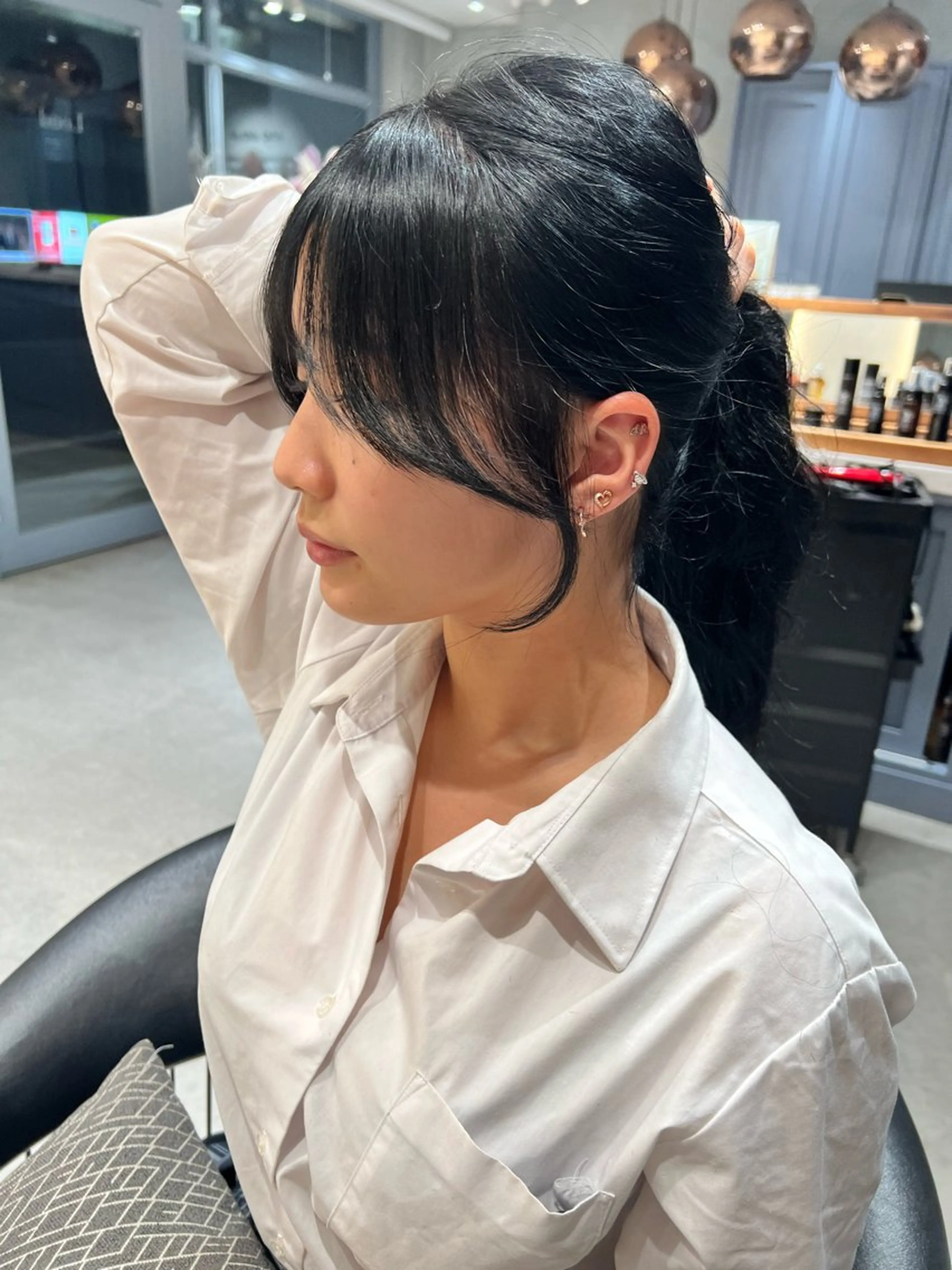 ミディアム 韓国レイヤーカット/ 縮毛矯正/羽田航のヘアスタイル