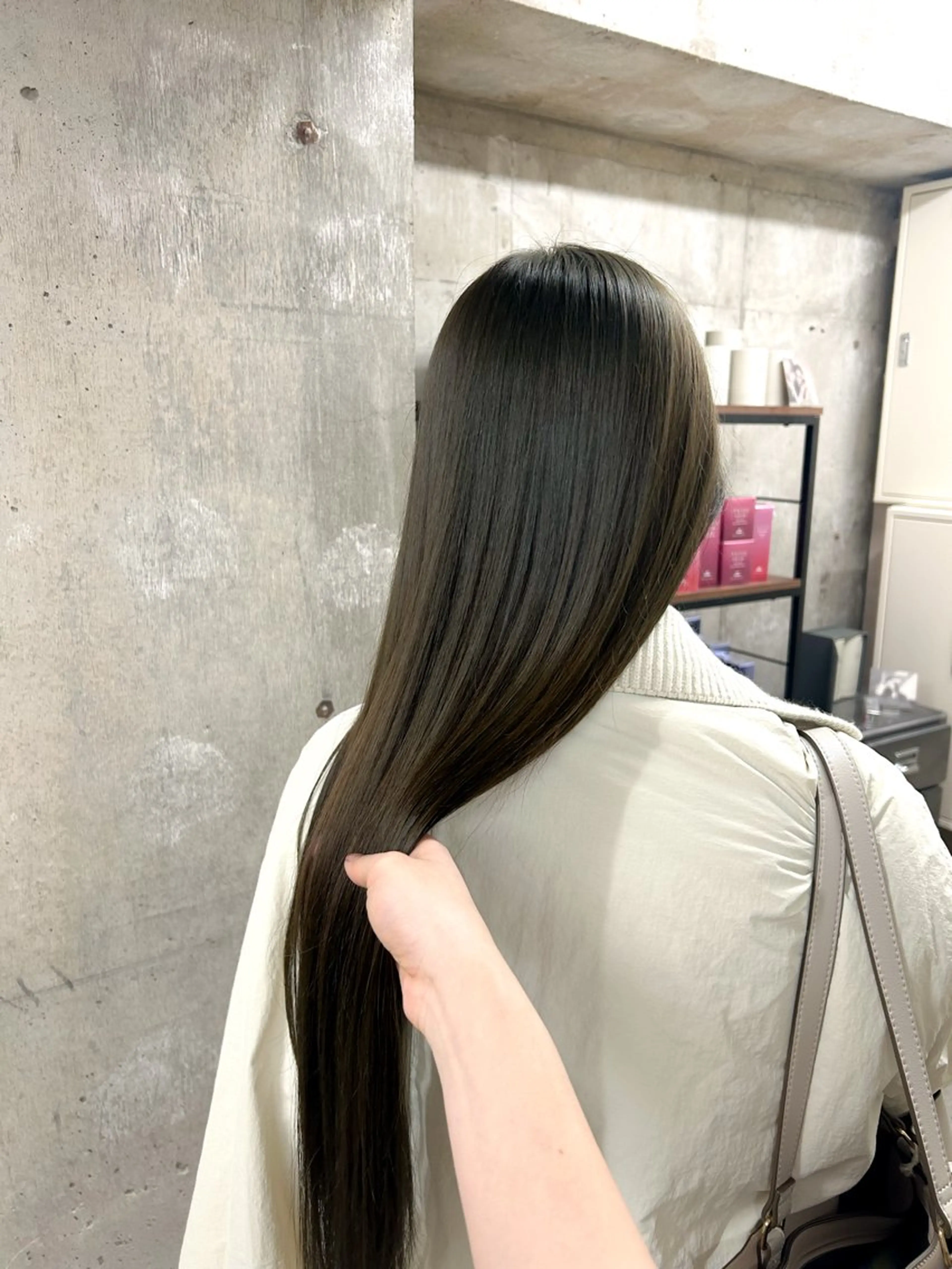 ロング カラー カット ヘアカラー トリートメント 透明感/ベージュ /kazui🐈のヘアスタイル