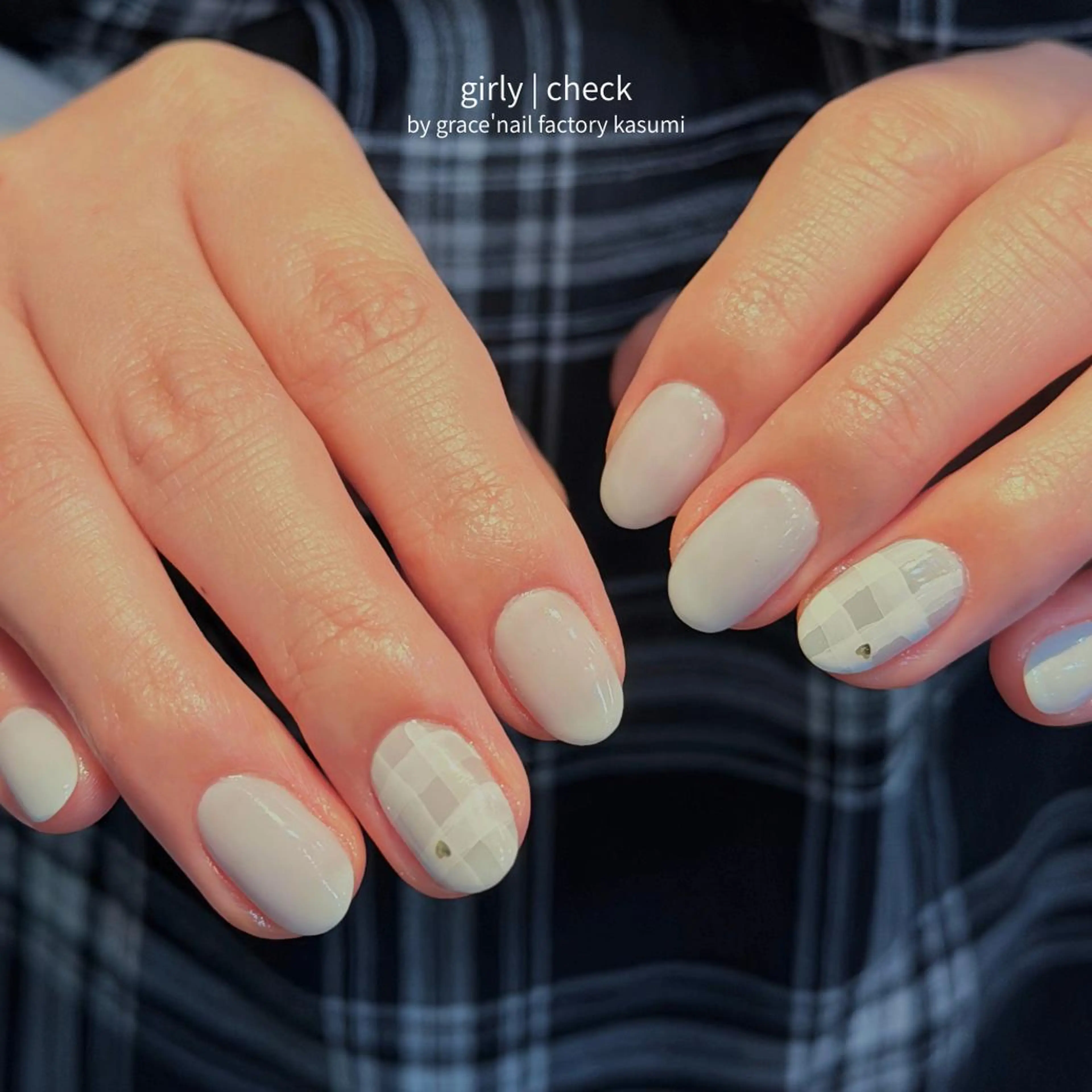 ネイル マグネットネイル オフィスネイル シンプルネイル ハンドネイル 大阪/堀江ニュアンス KASUMIのネイルデザイン