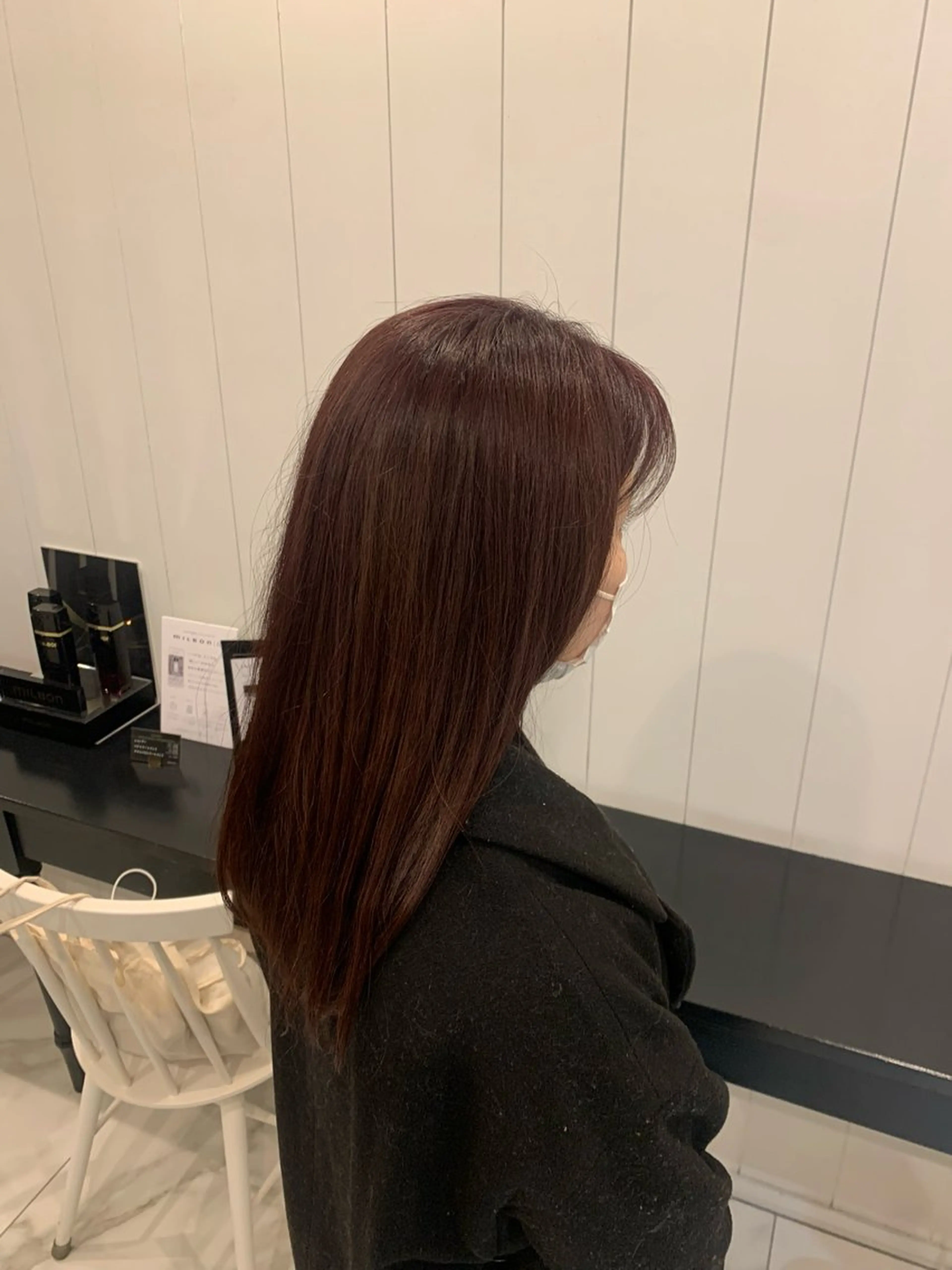 ミディアム 顔まわりレイヤー 顔周りカット 韓国風ヘア レイヤーカット TR付きカット無料✨ ✨いのうえもなみのヘアスタイル