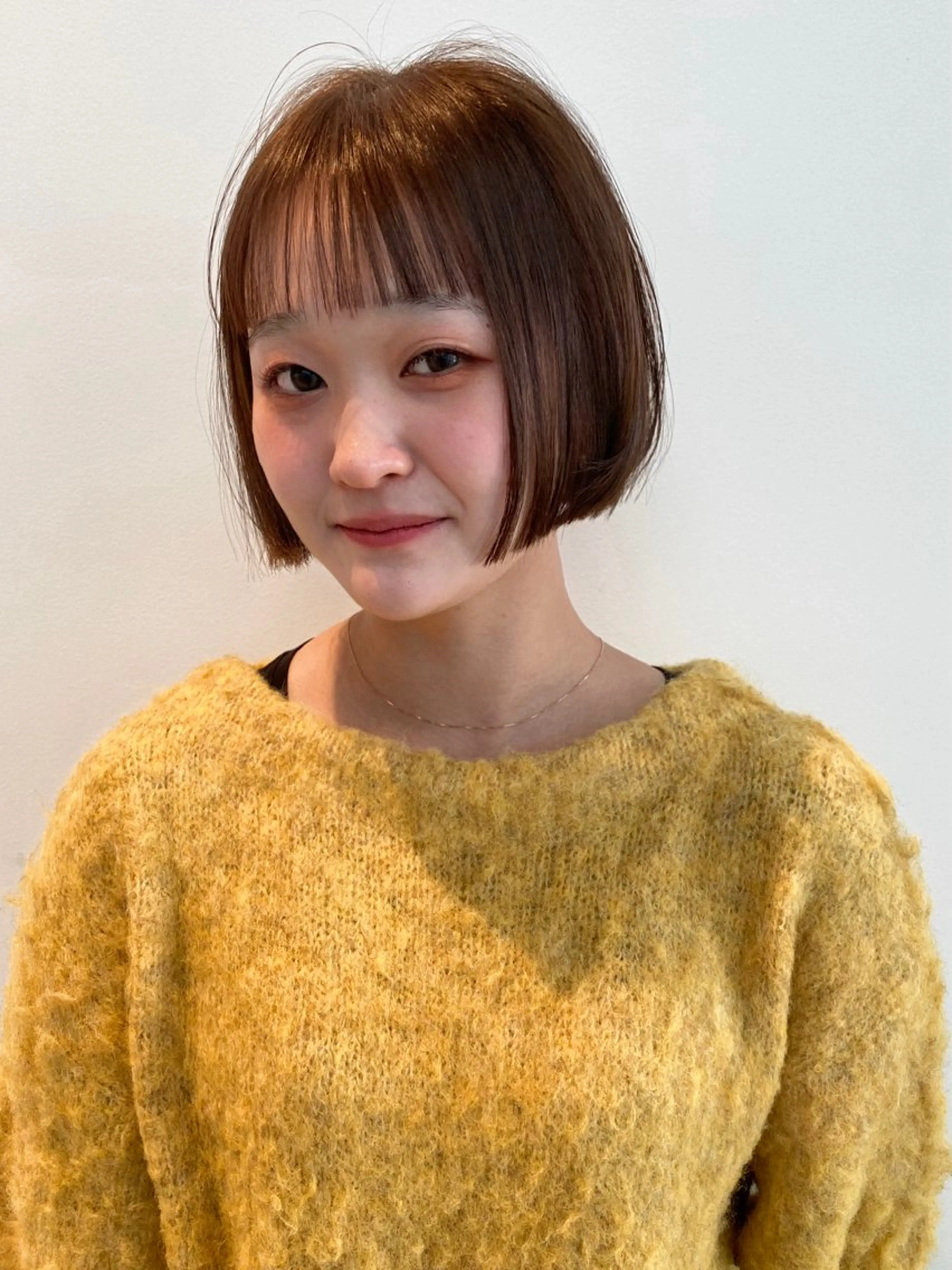 ショート カラー パーマ ボブ カット ヘアカラー 縮毛矯正 トリートメント mai / linoah˚✧のヘアスタイル