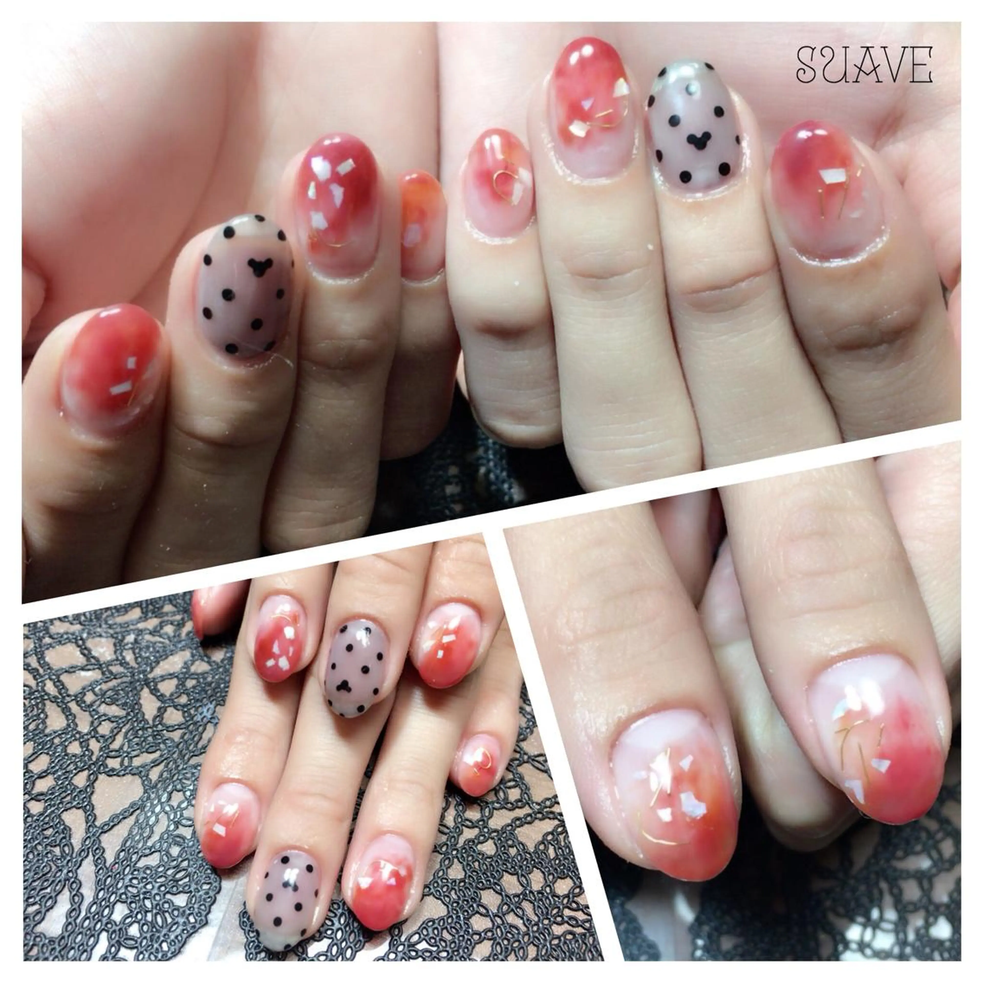 ネイル ジェルネイル ピンク Nail Suave (シュアーヴ)のネイルデザイン
