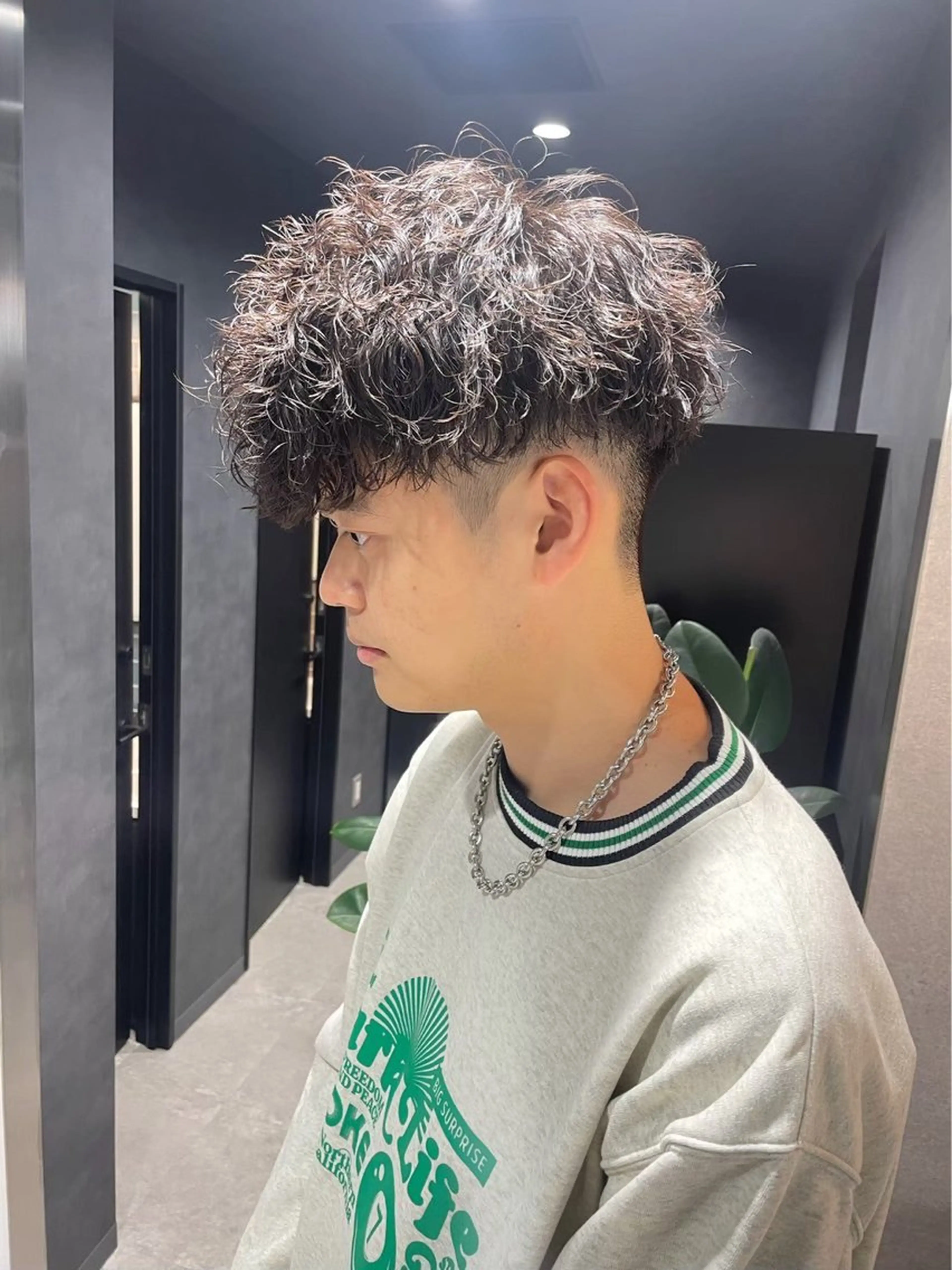 パーマ ヘアアレンジ メンズ 髪質改善 川合 智之のヘアスタイル