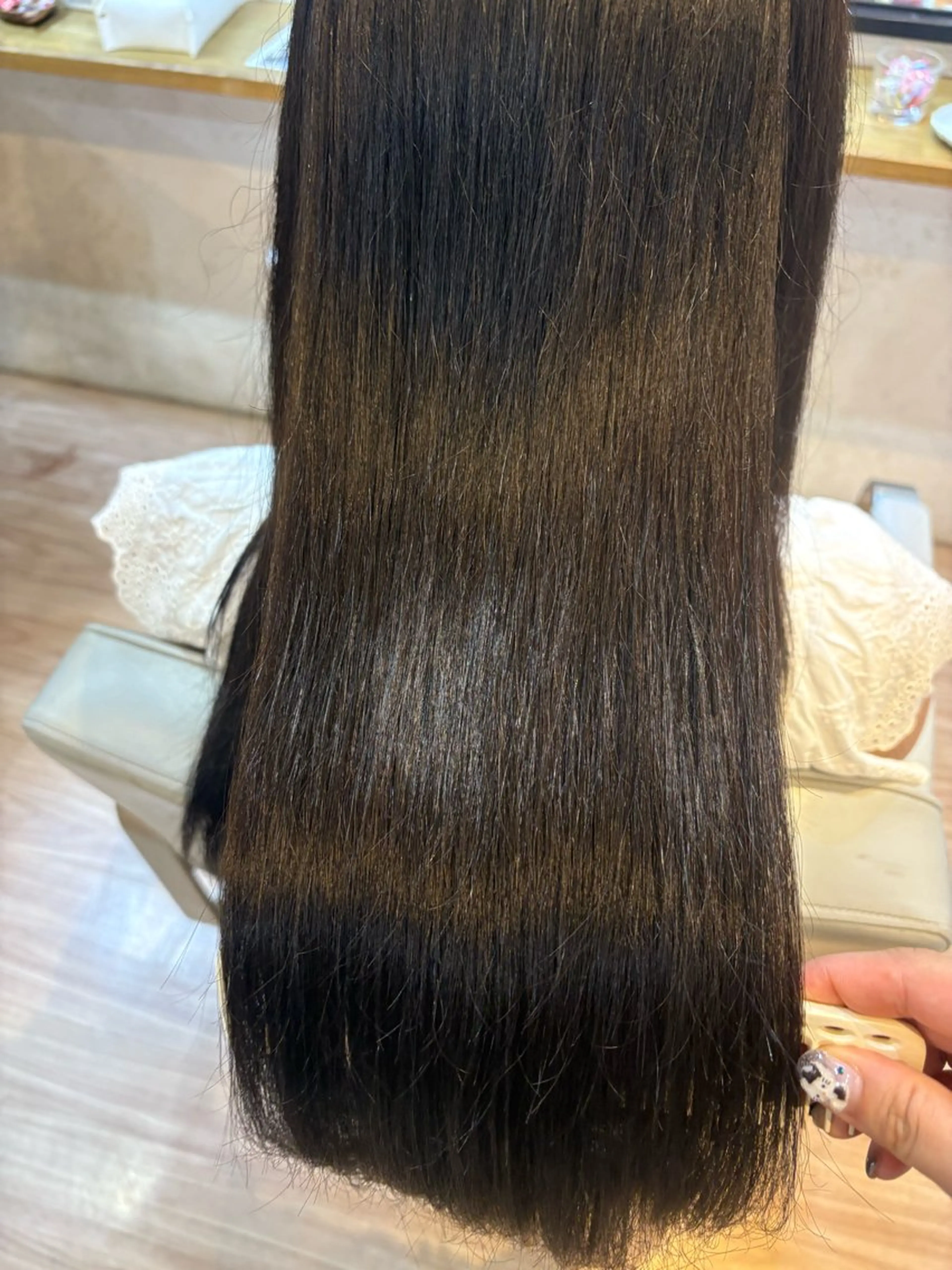 ロング 縮毛矯正 韓国ヘアー🇰🇷 MIWAのヘアスタイル