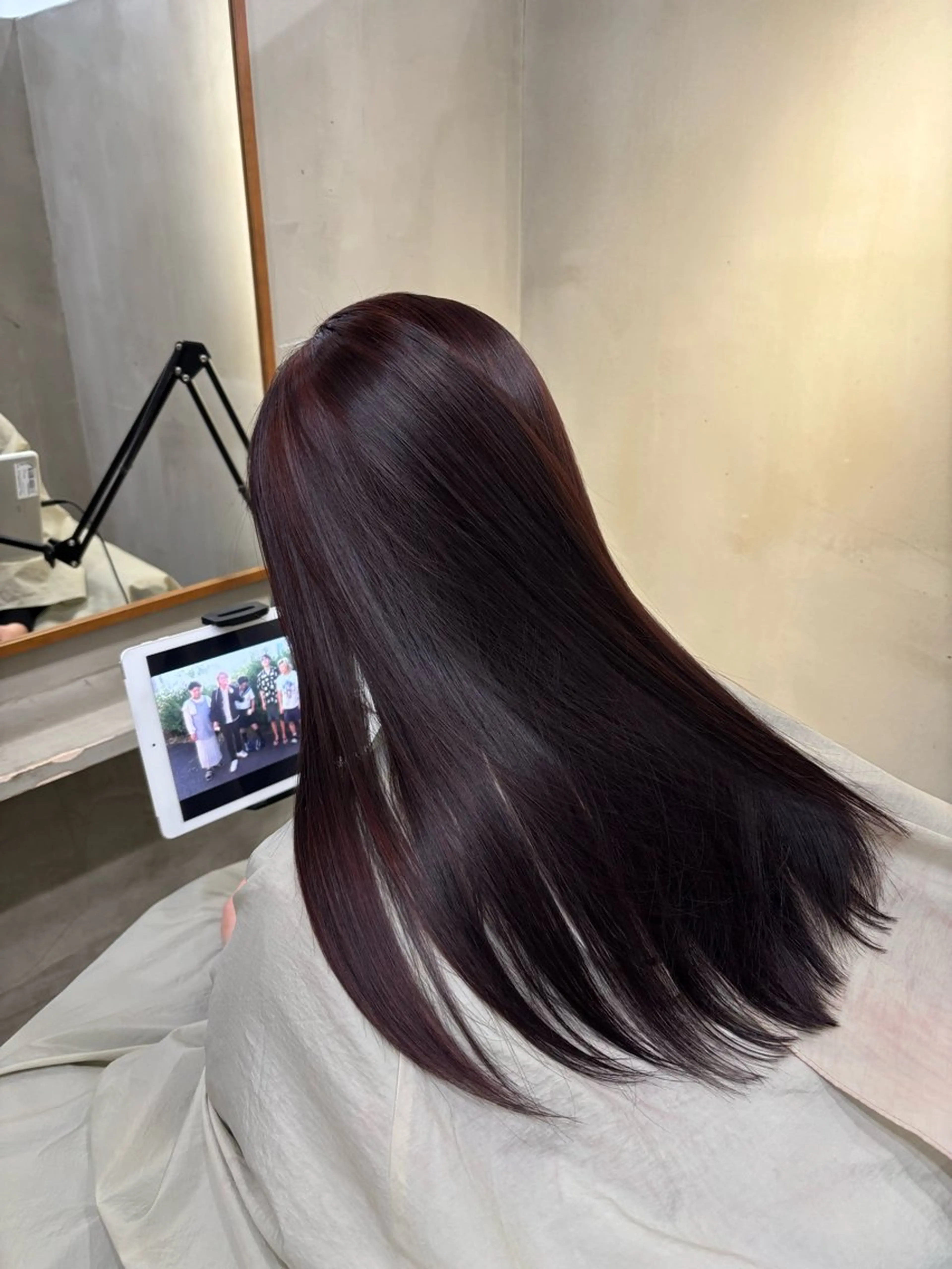 ロング カラー ブリーチ ブラウンカラー ダブルカラー ブリーチなしカラー ピンクカラー ヘアカラー 中園康 /カラー/ブリーチのヘアスタイル