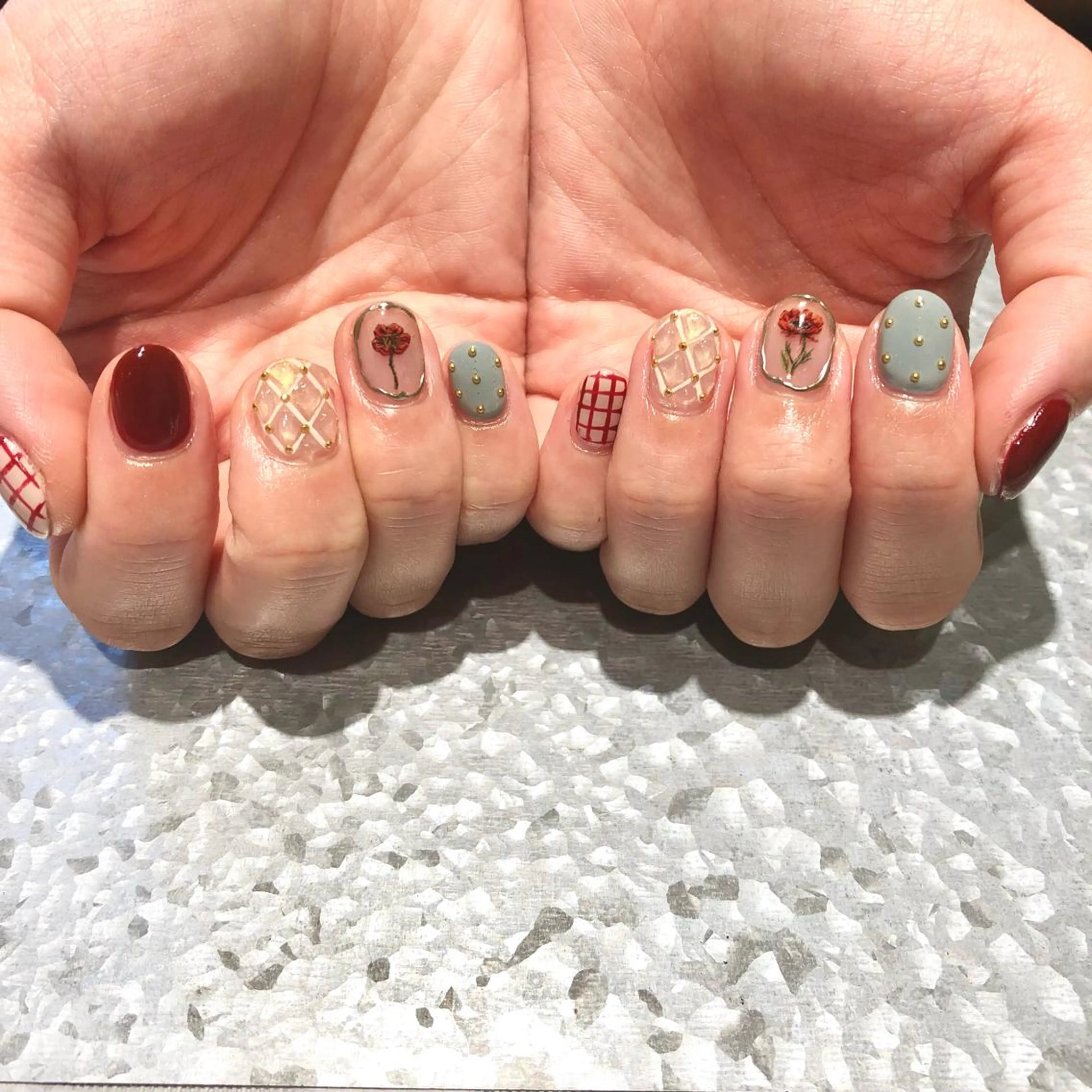ネイル フラワーネイル TRAM-nail moriizumiのネイルデザイン