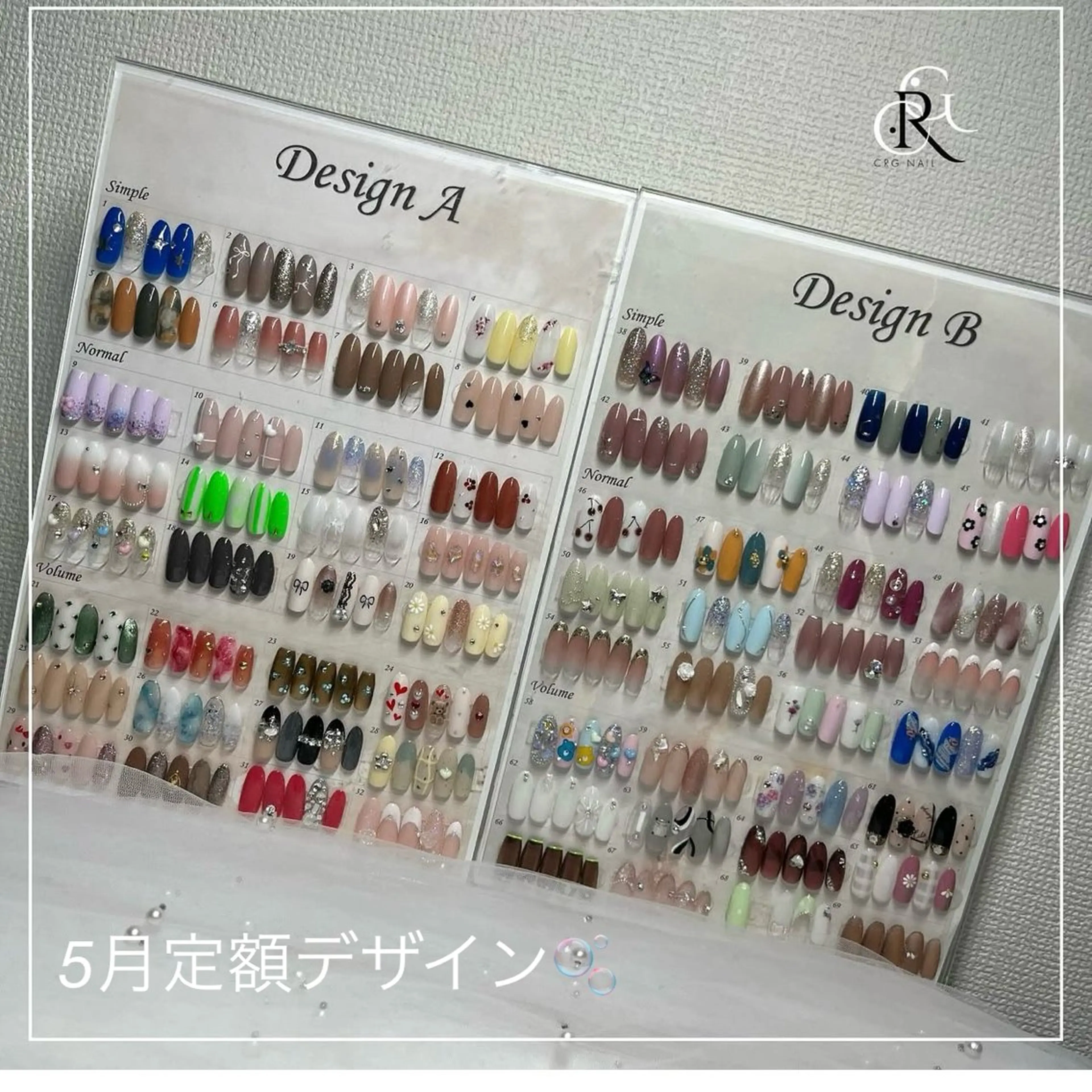 セミロング ハンドネイル CRGNAIL RENAのネイルデザイン