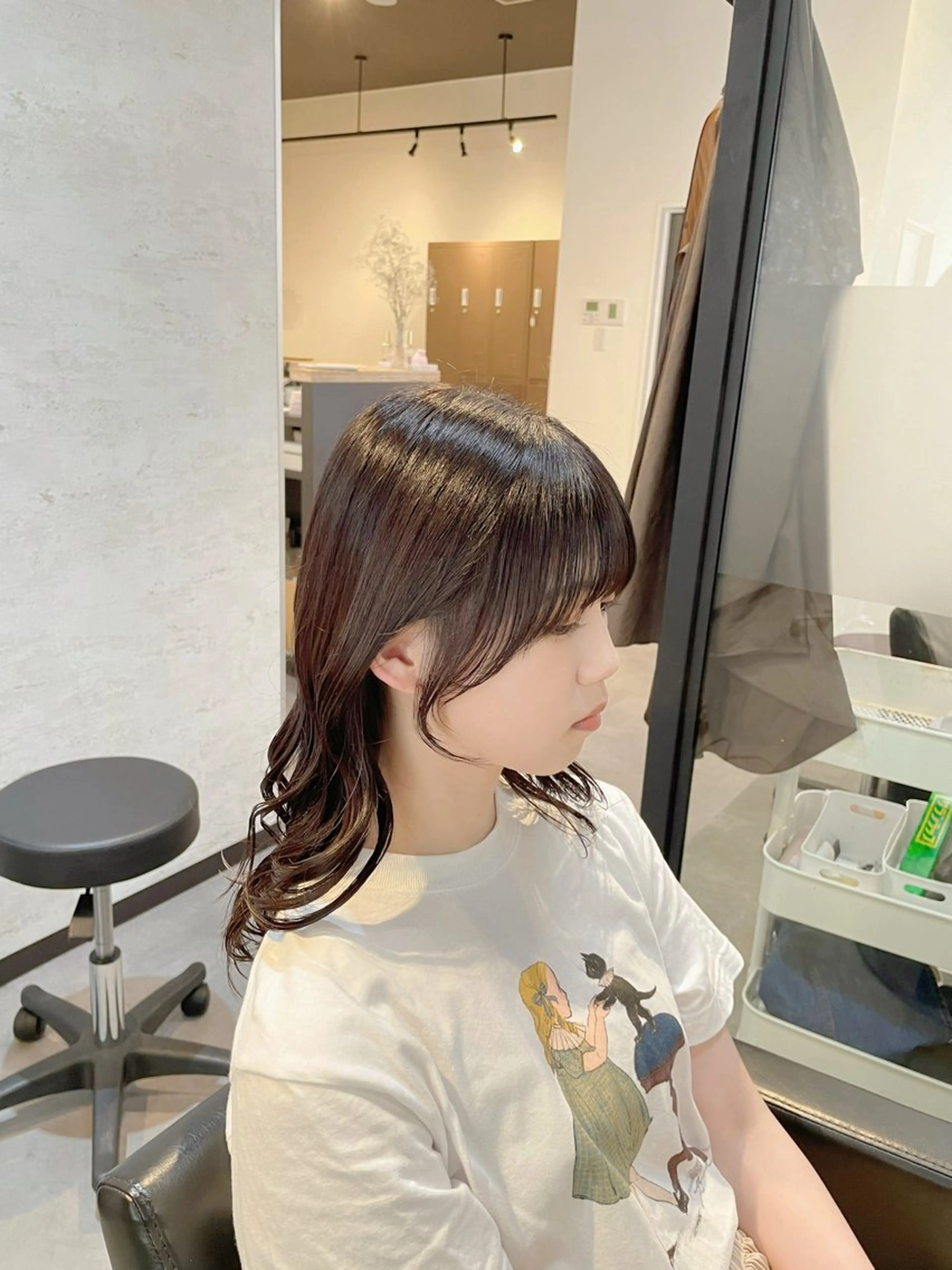 セミロング カラー カット ヘアカラー トリートメント 👑髪質改善カラー 中垣斗希のヘアスタイル