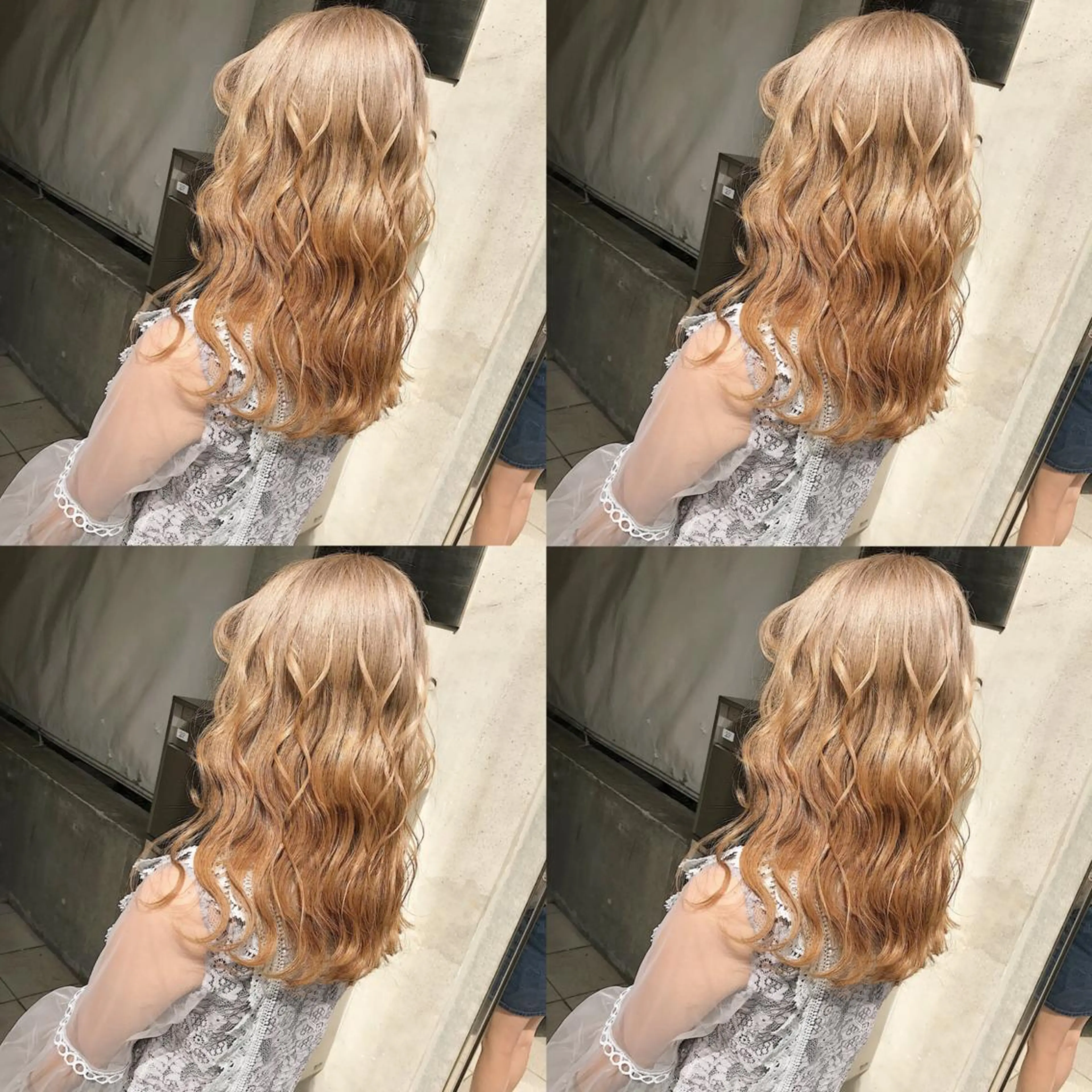 セミロング カラー ヘアアレンジ トリートメント TAKUMAブリーチ /切りっぱなし🪽のヘアスタイル