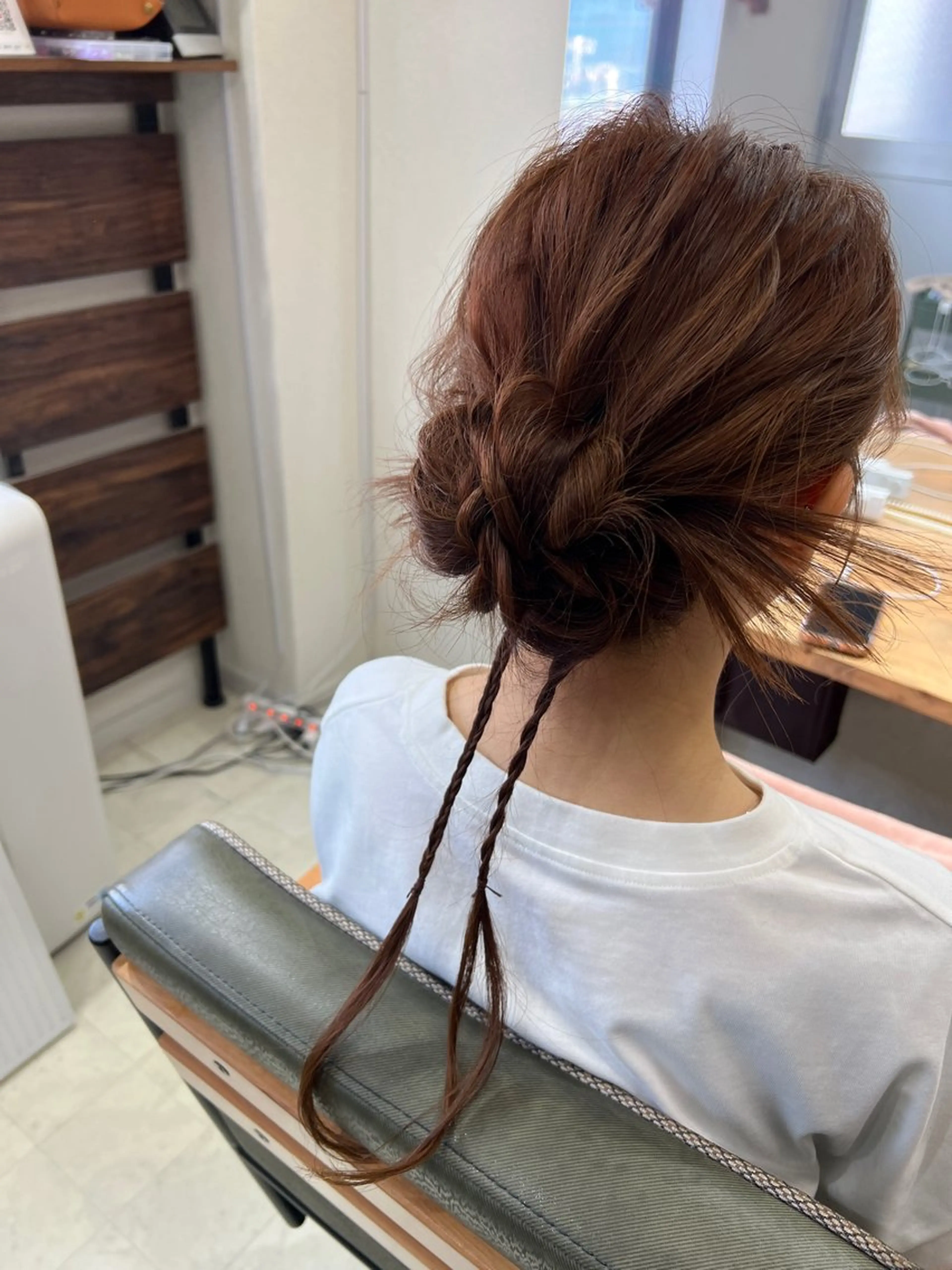 ロング ヘアアレンジ 三つ編み 山室 敬義のヘアスタイル