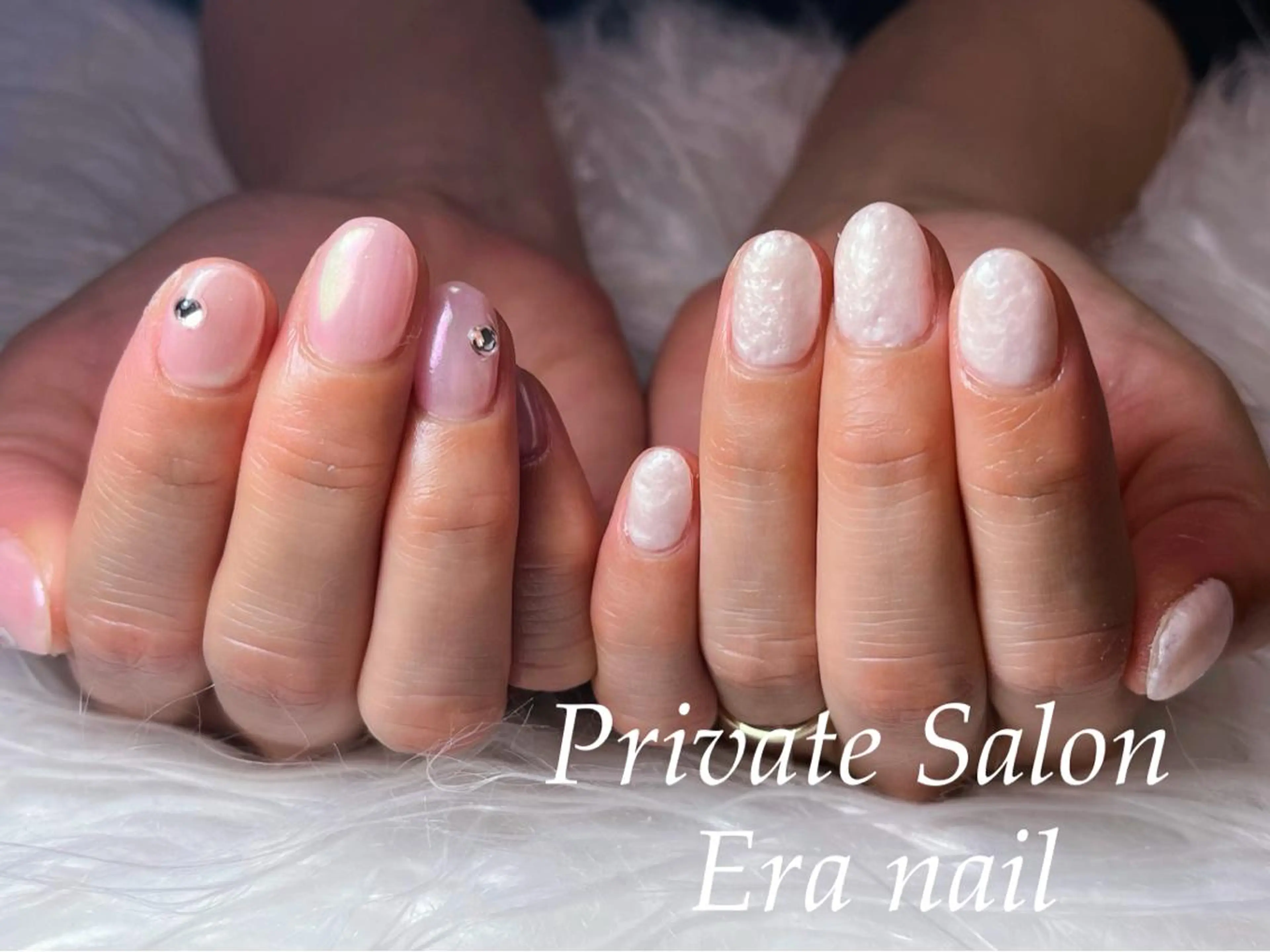 ネイル ミラーネイル ワンカラーネイル ハンドネイル Era nailのネイルデザイン