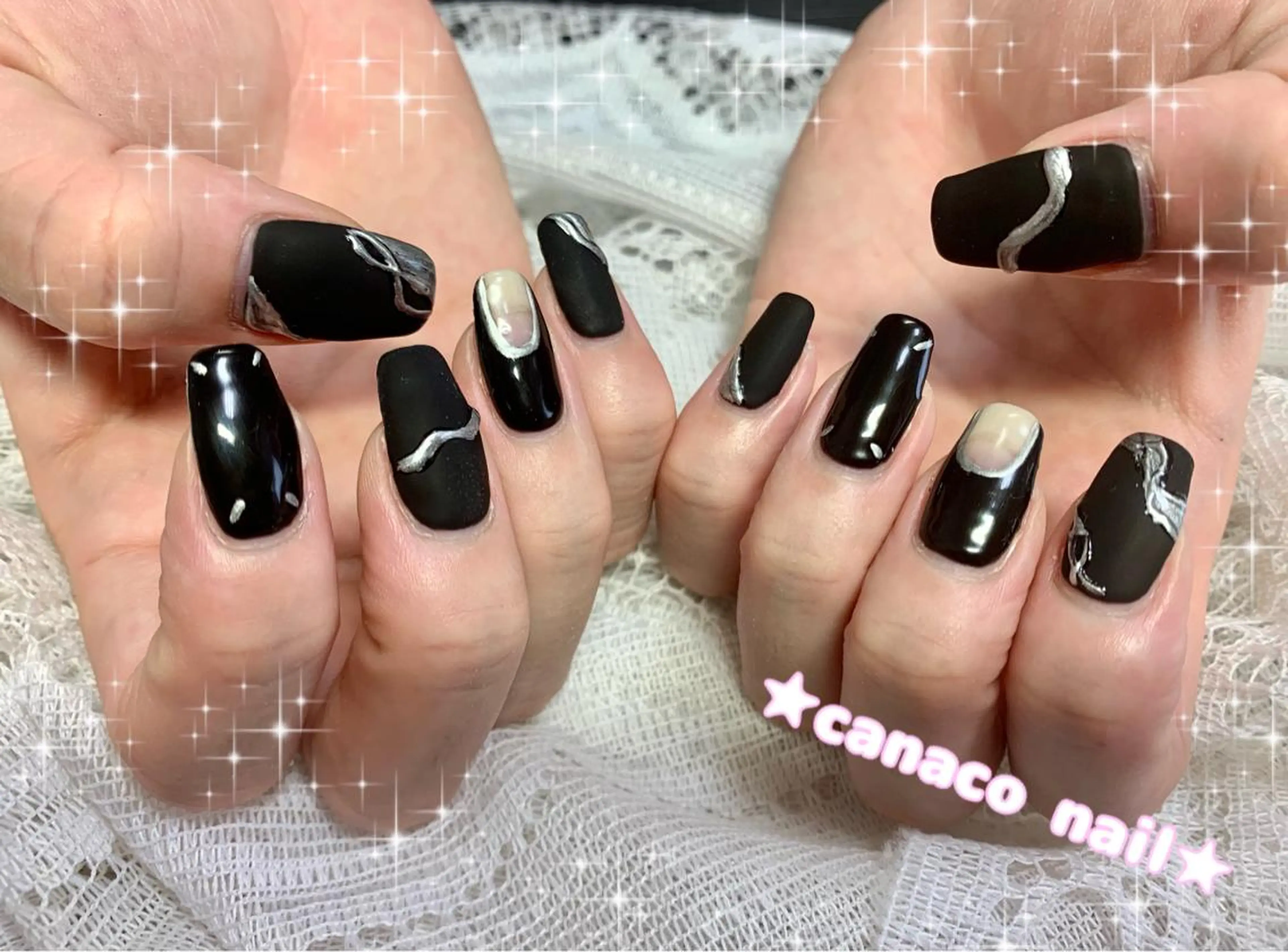 ネイル アートネイル ジェルネイル マットネイル パラジェル ストーンネイル ハンドネイル ハンドケア ベテランネイル cnc nailのネイルデザイン