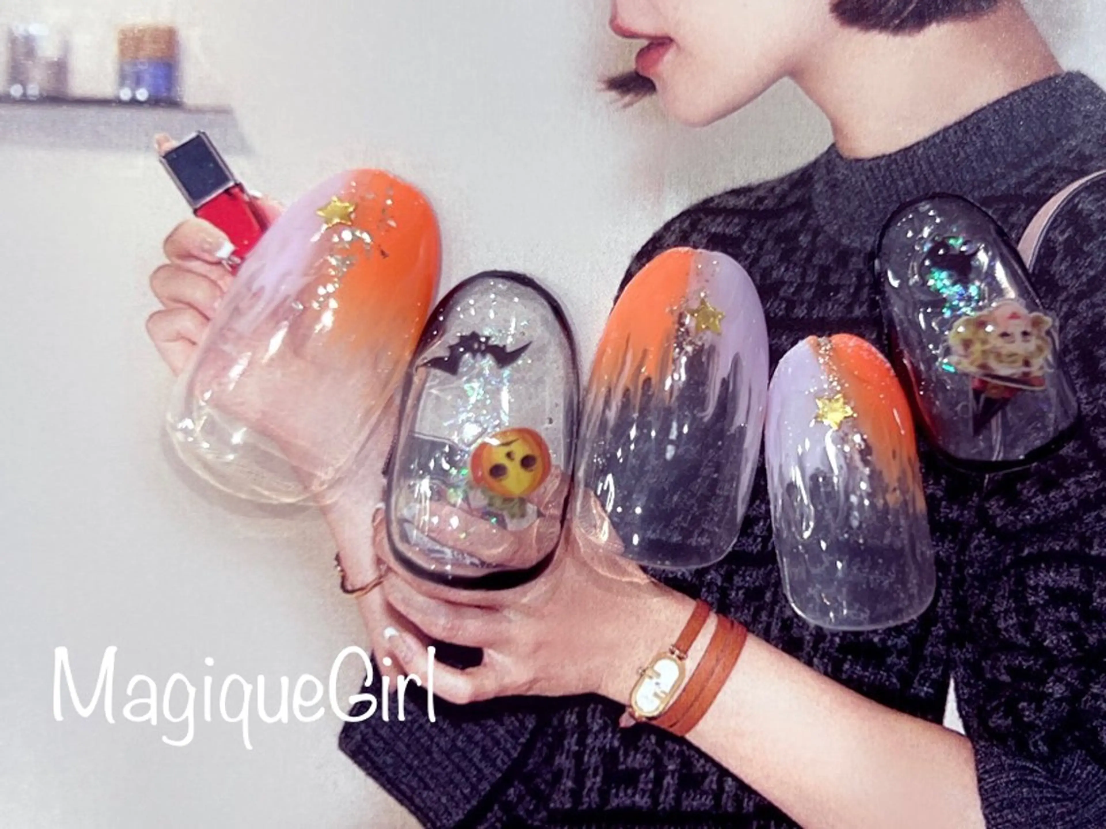 ネイル グラデーション ハロウィン 🎀Nail&Eye Salon🎀のネイルデザイン