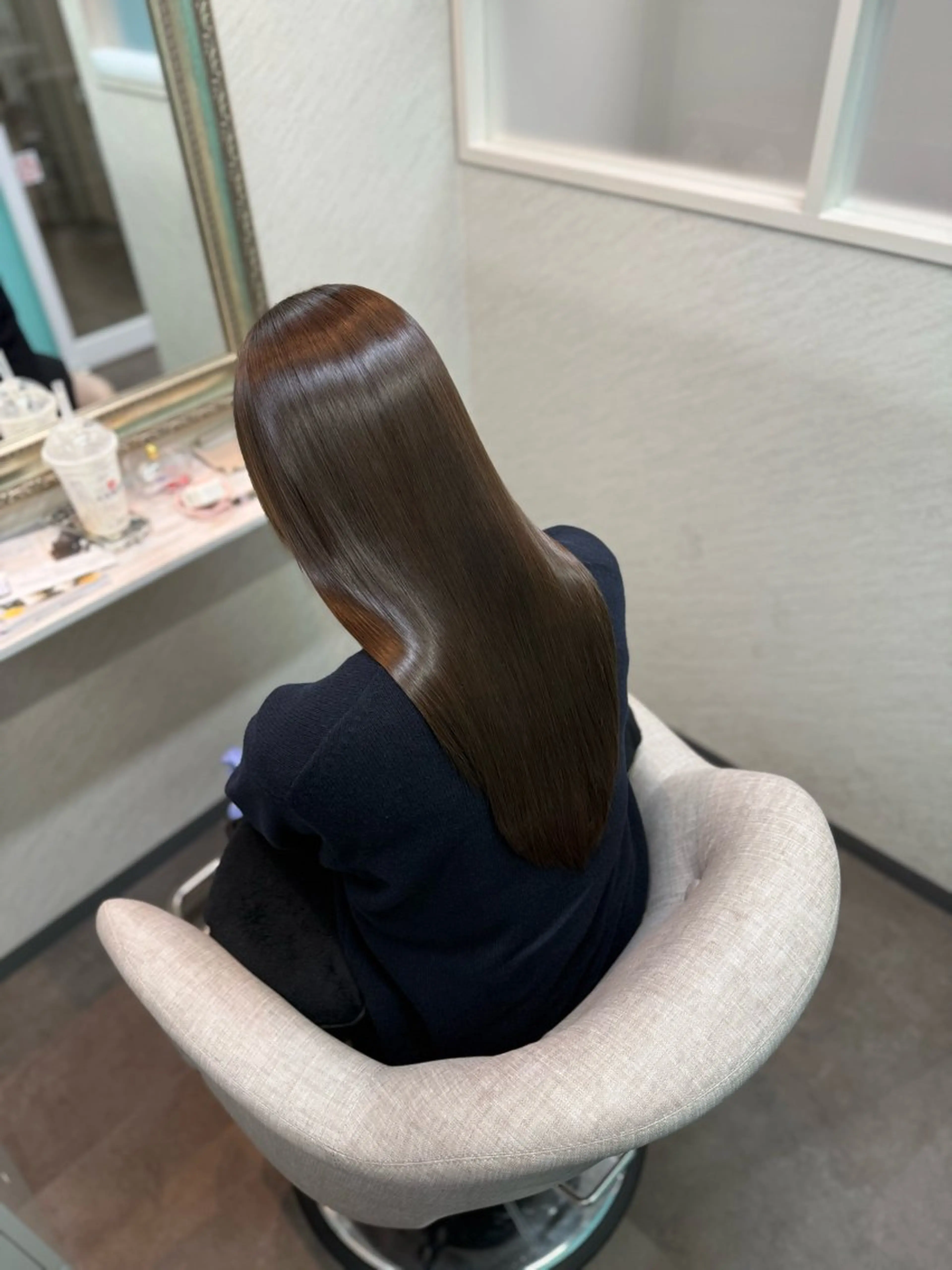 ロング ヘアカラー トリートメント ヘッドスパ 髪質改善/縮毛矯正 アンナ🍊のヘアスタイル