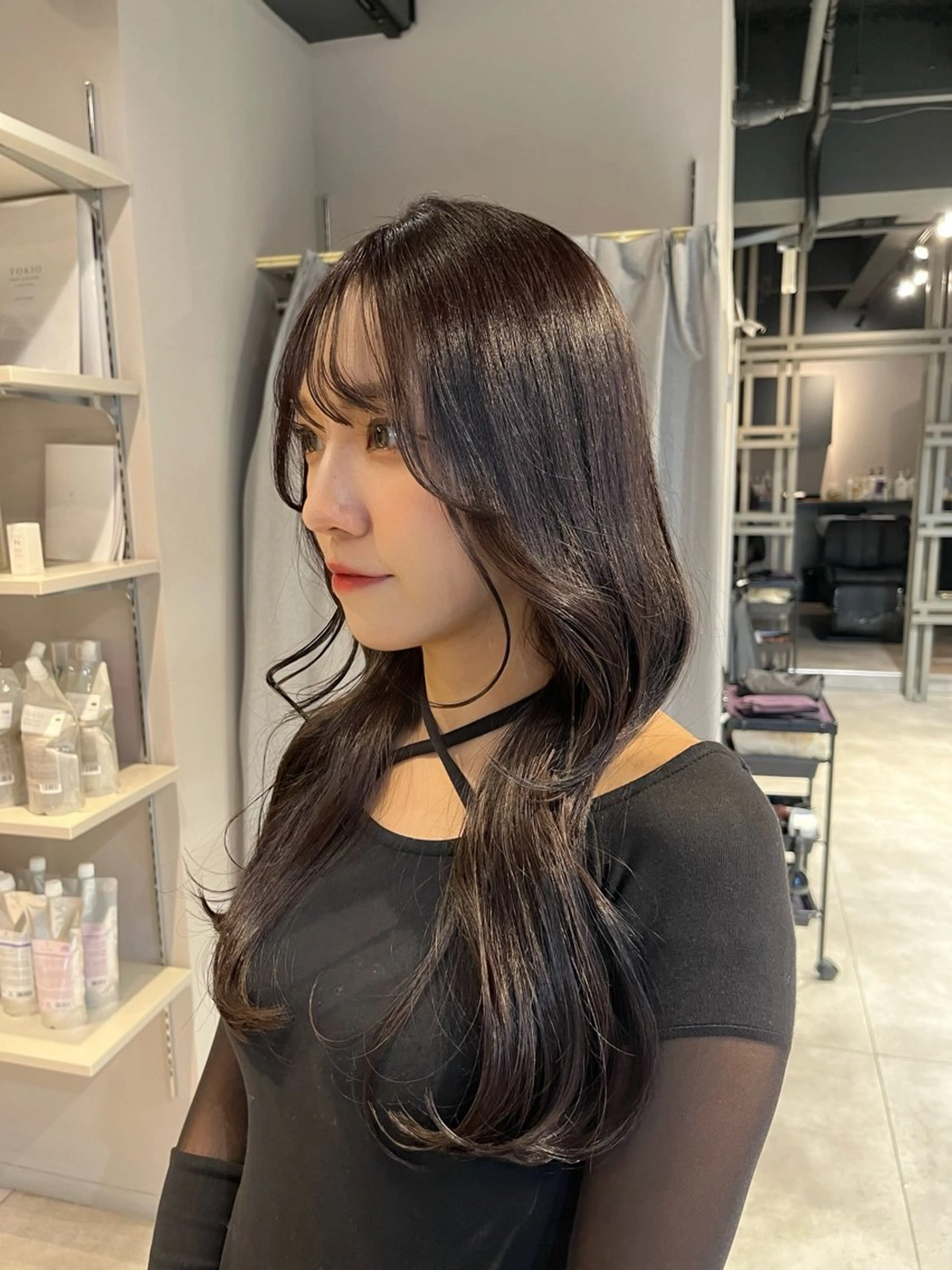 ロング カラー うる艶カラー/恵比寿 ベージュ/丸山陽平のヘアスタイル