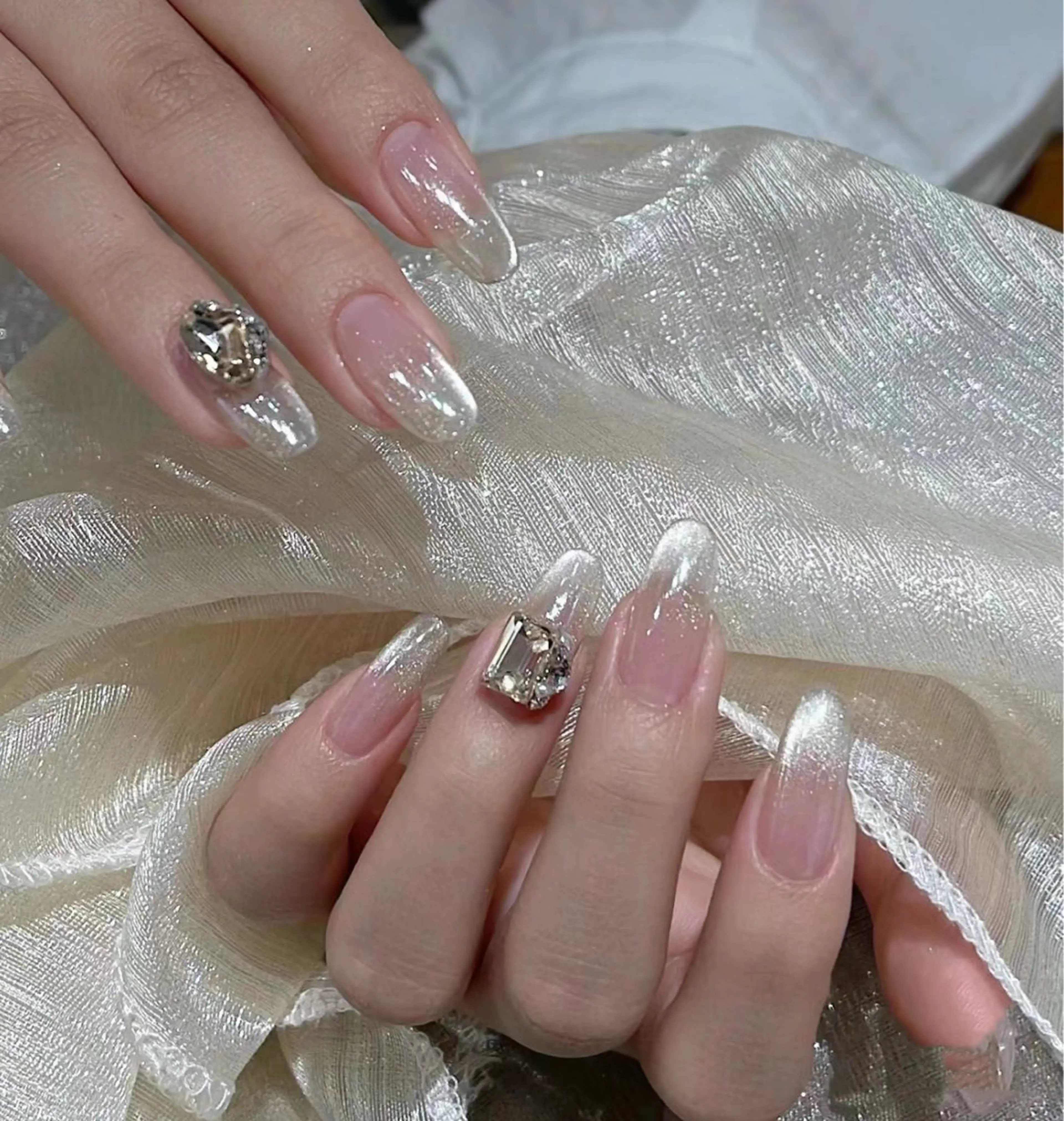 ネイル 🍑長さだし ワンホン💅モモコのネイルデザイン