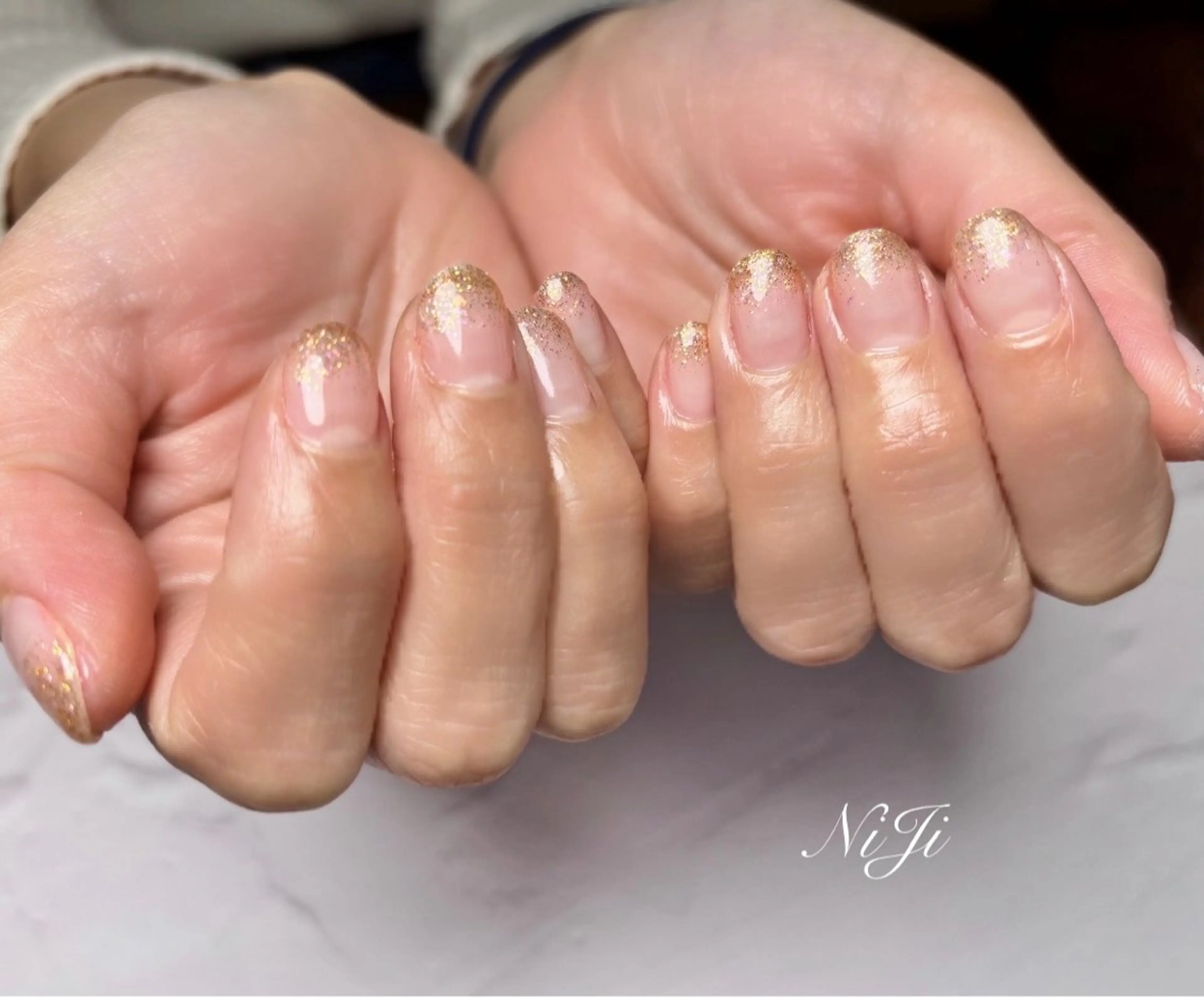 ネイル ラメ(グリッター) ラメグラデーション nailsalon N iＪｉのネイルデザイン