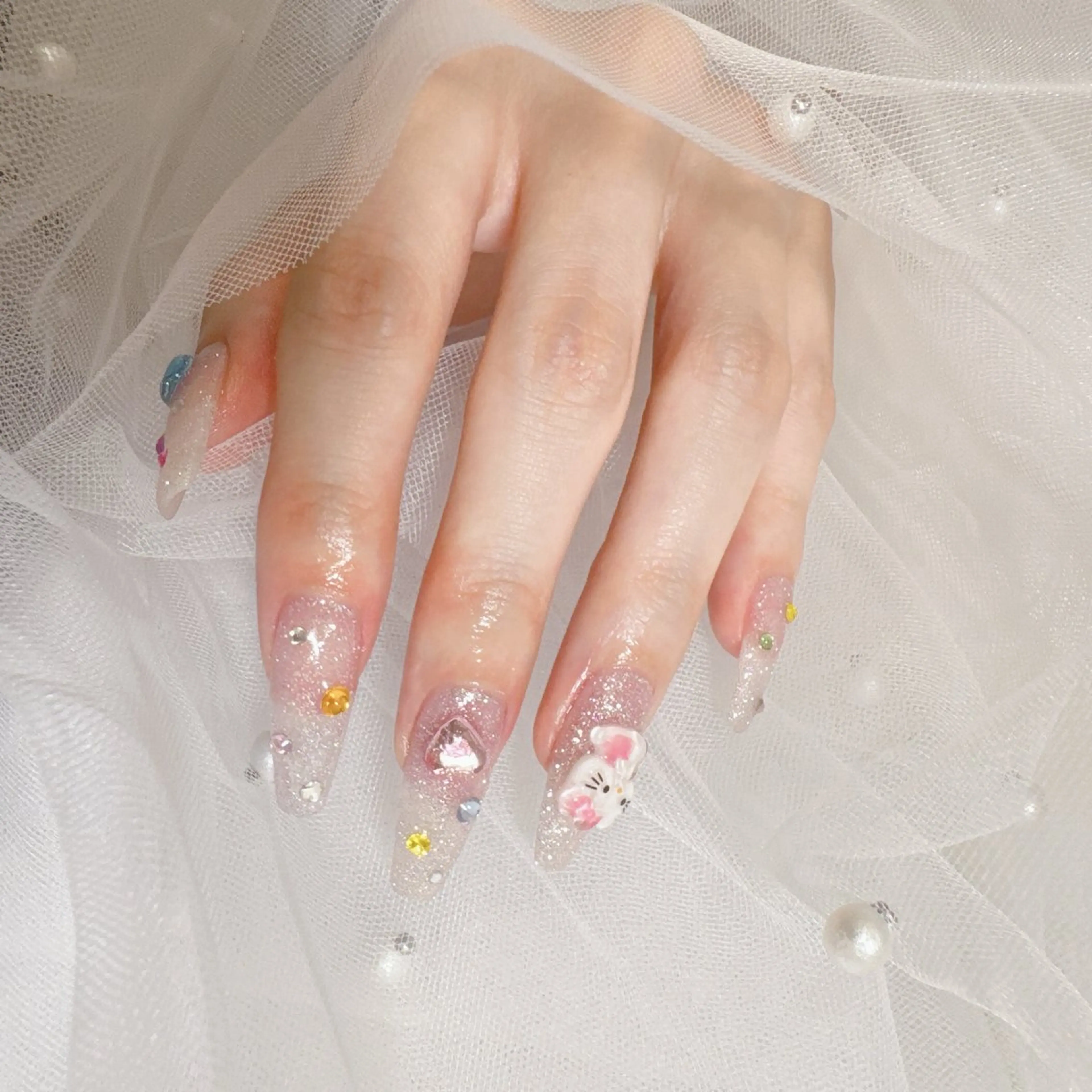 ネイル mayu🎀zina 船橋南口/パラジェルのネイルデザイン