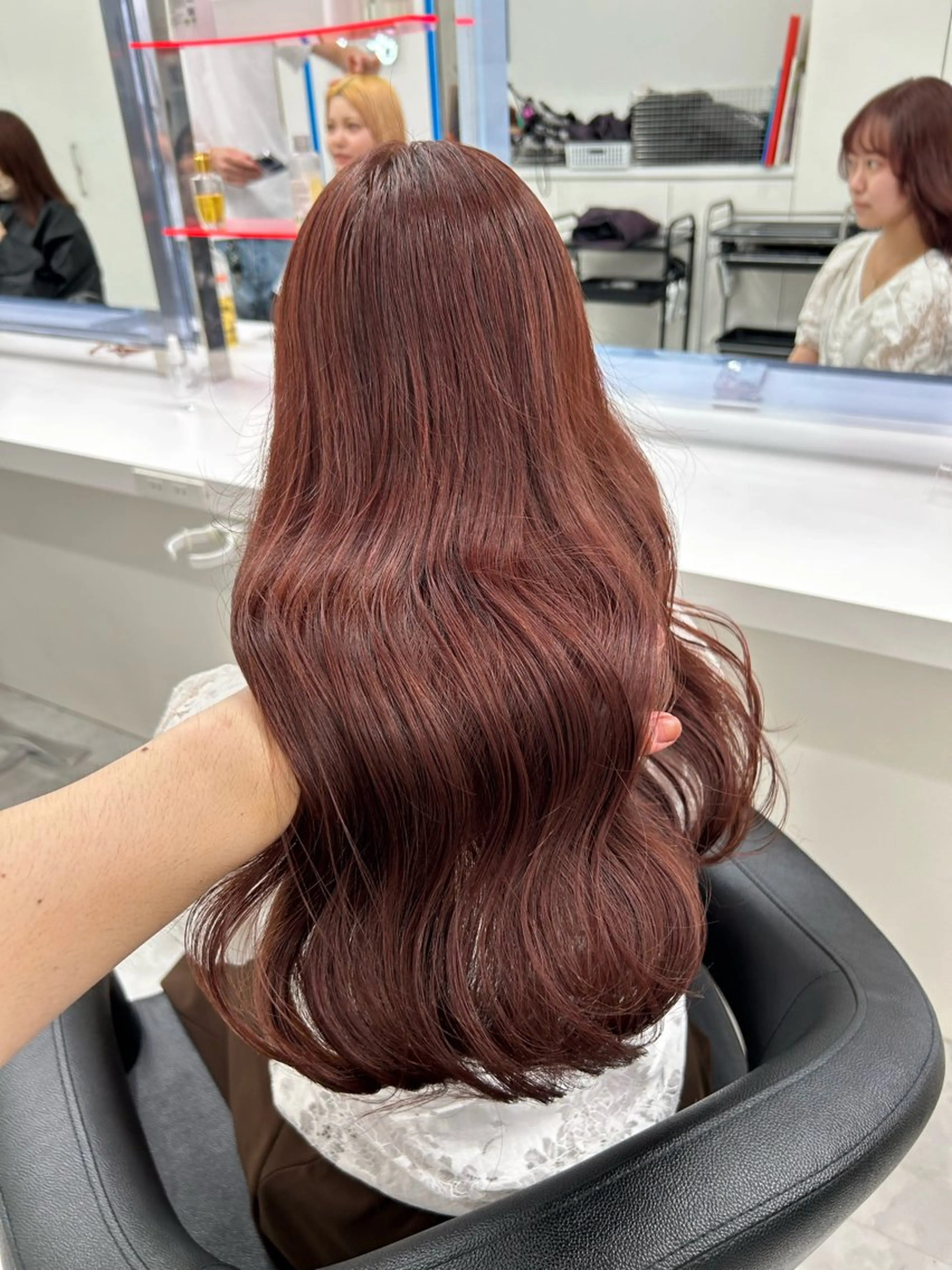 【❤︎爆モテヘア❤︎】ブリなしダブルカラー+髪質改善🫧ᥫᩣ ̖́-.カラーと一緒にトリートメントおすすめです♡の写真