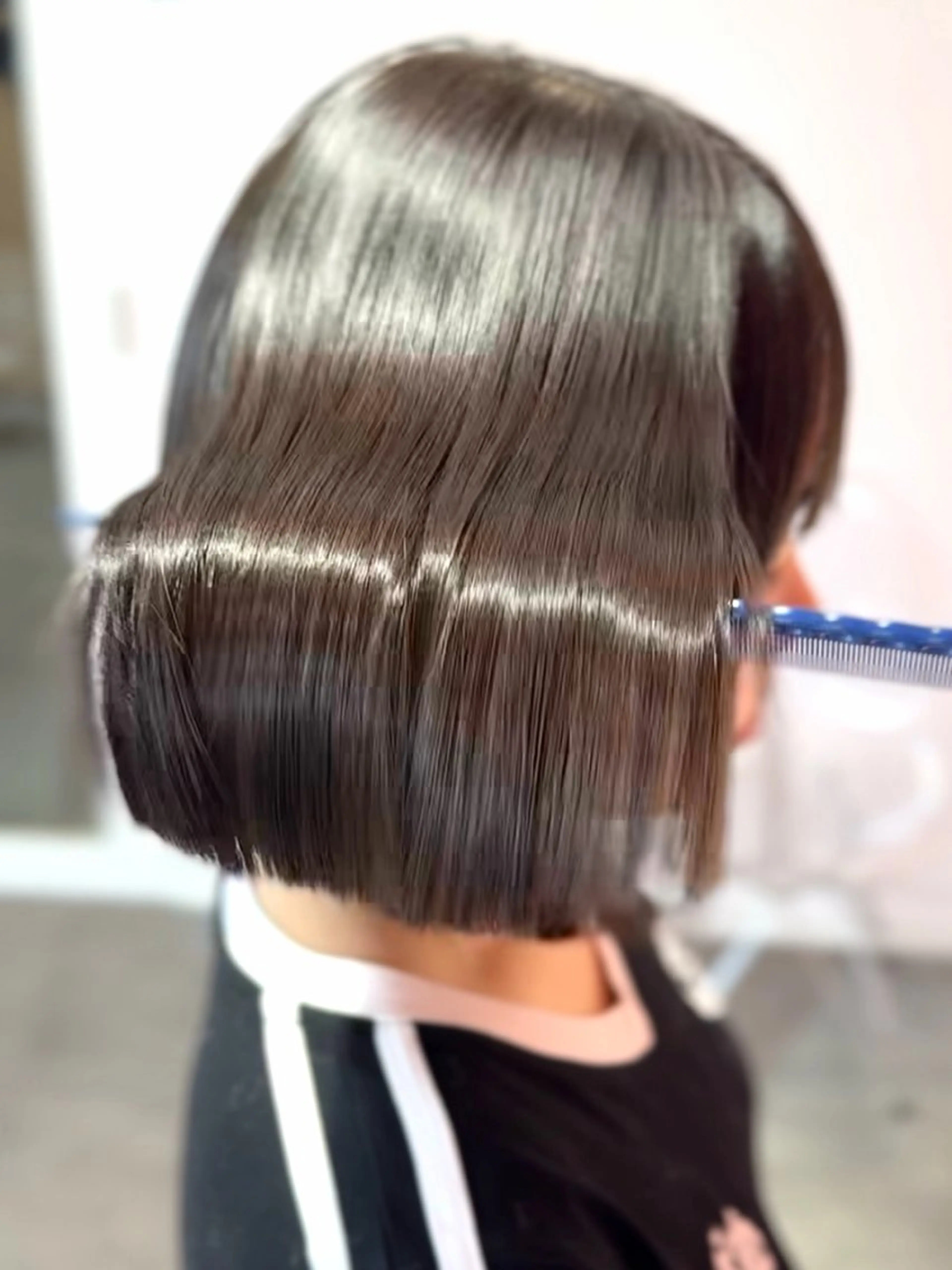 【人気NO.1🏆】圧倒的艶感✨ボブカット+美髪縮毛矯正+3step髪質改善トリートメント🫧の写真