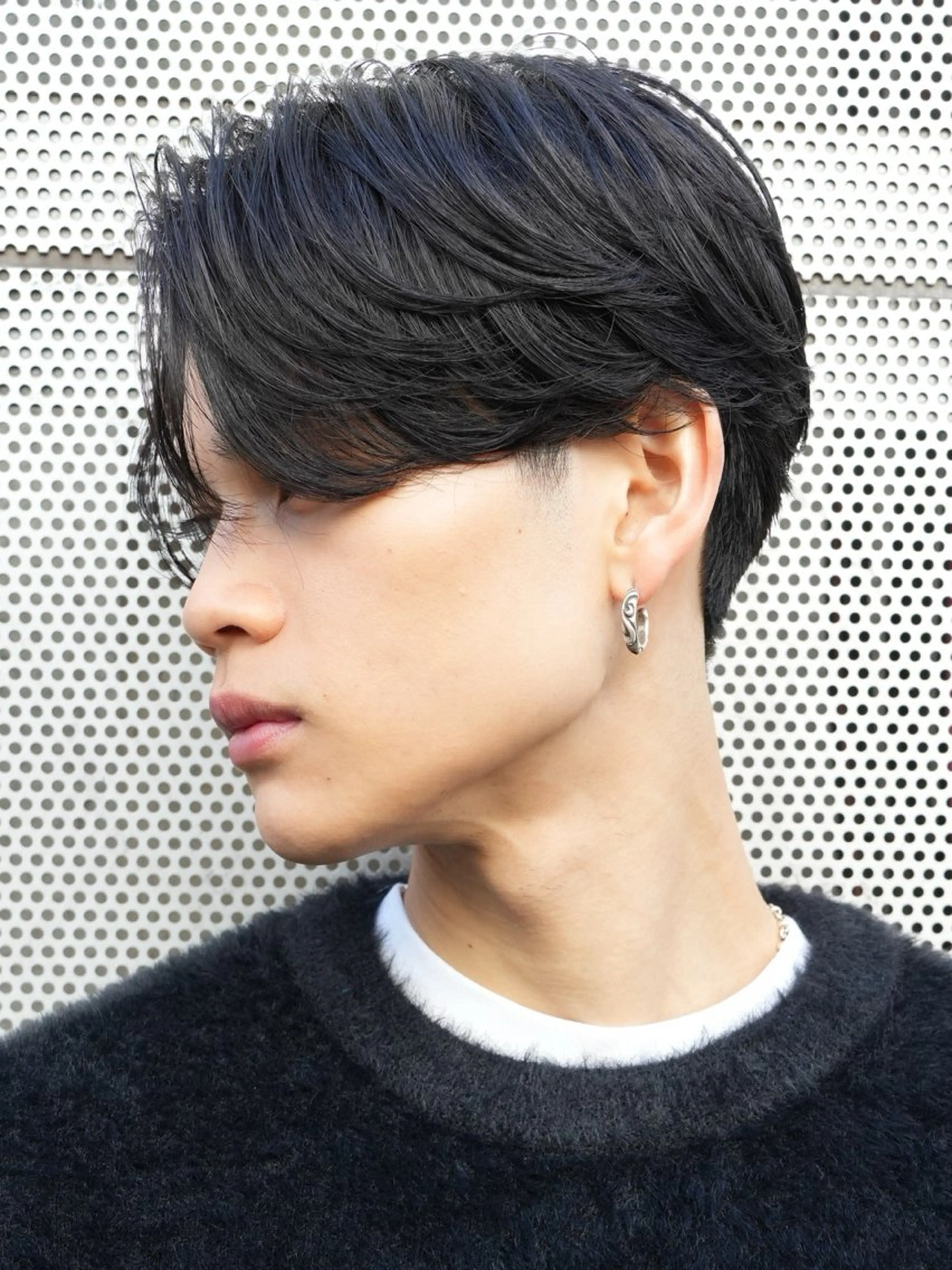 ミディアム パーマ メンズ 原宿/メンズパーマ 悠里のヘアスタイル
