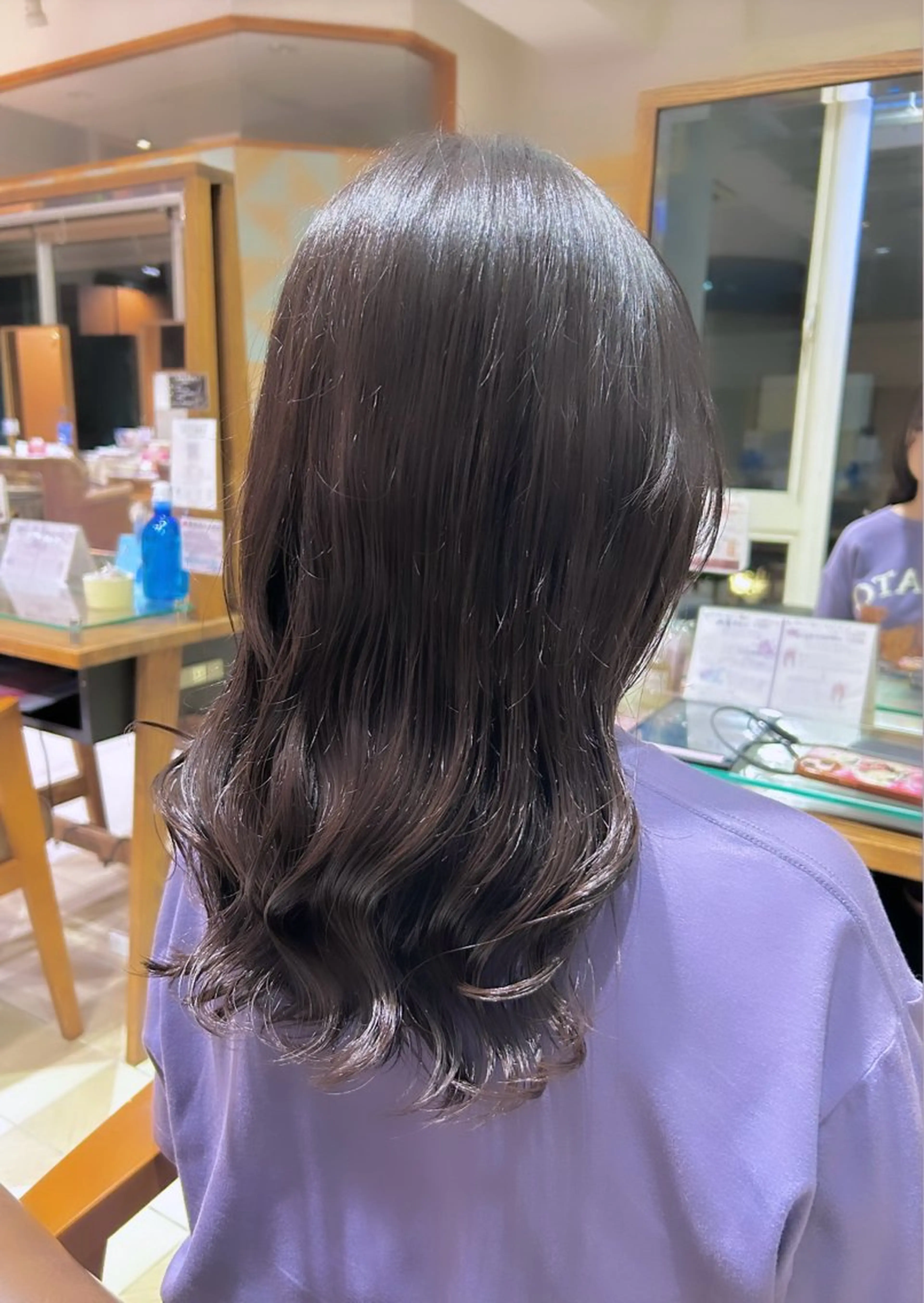 ロング パーマ ヘアアレンジ 吉水 彩乃 /ボブ/艶感カラーのヘアスタイル