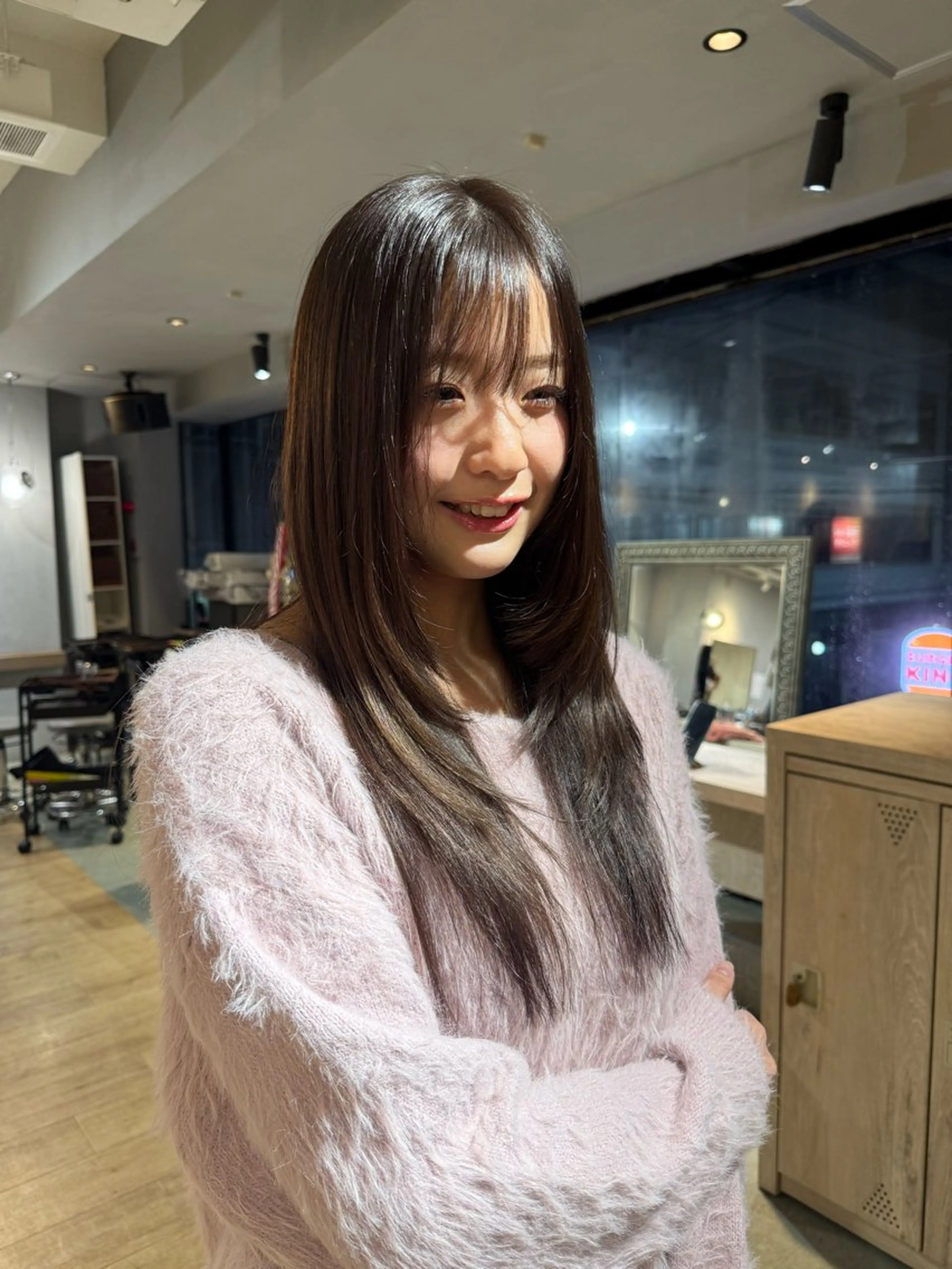 ロング カラー ヘアカラー トリートメント 梅田/束感マツエク /ナツノのマツエク・マツパデザイン