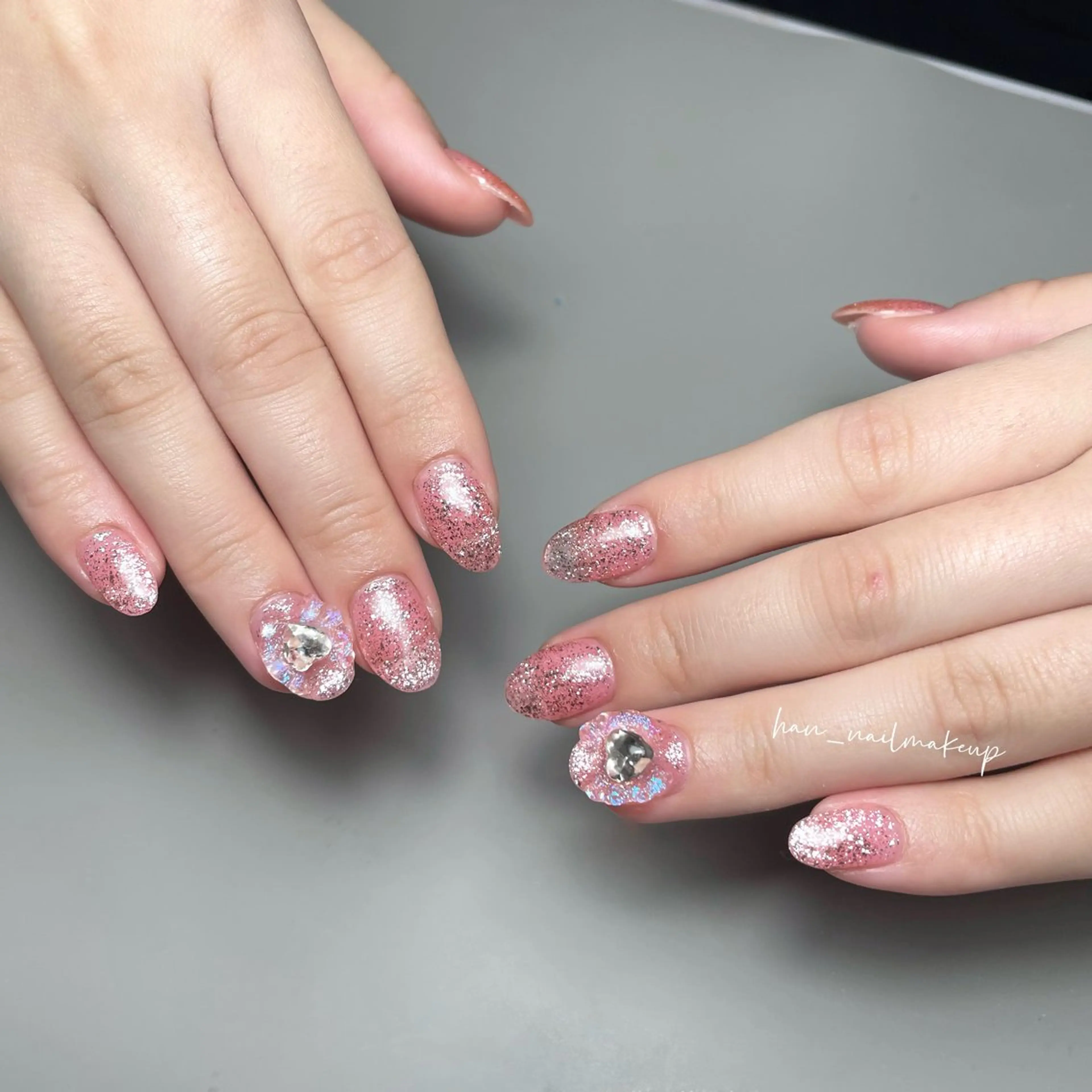 ネイル キラキラネイル ハンドネイル Himari Nail Salonのネイルデザイン