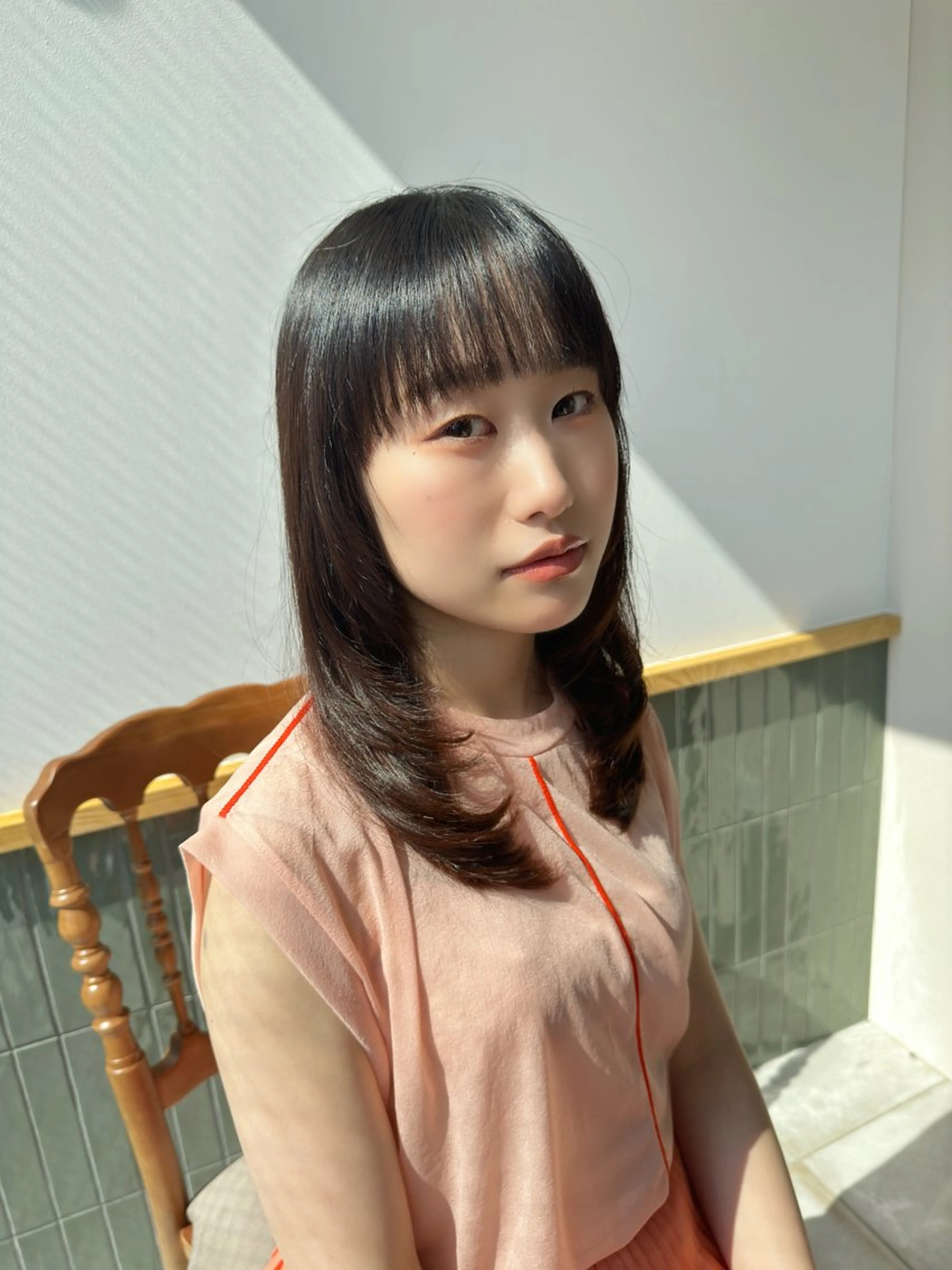 ミディアム ブリーチなし/レイヤ ー特化🌈Tommyのヘアスタイル