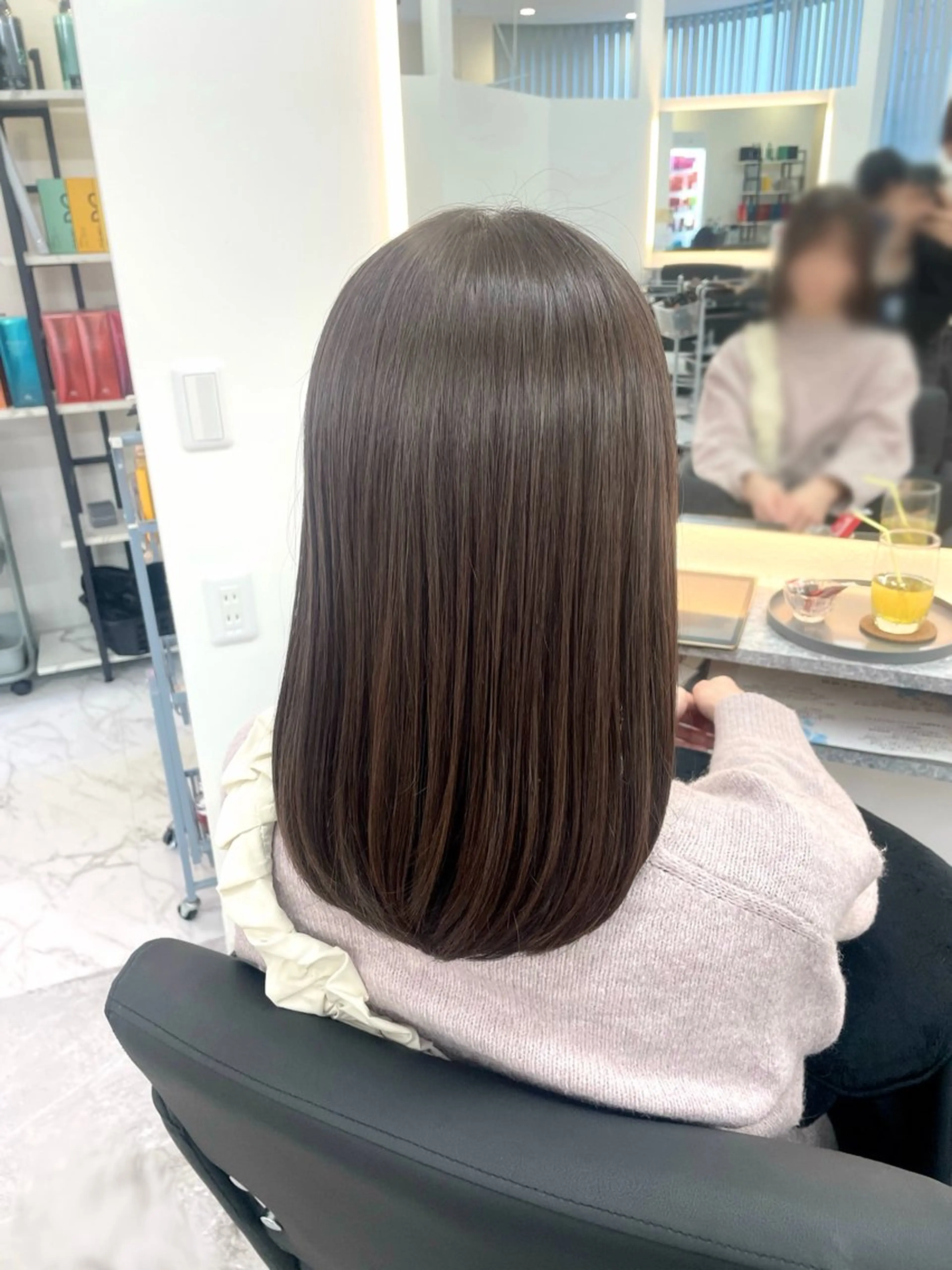 セミロング カラー カット ヘアカラー 山中麗美 / モデル募集のヘアスタイル