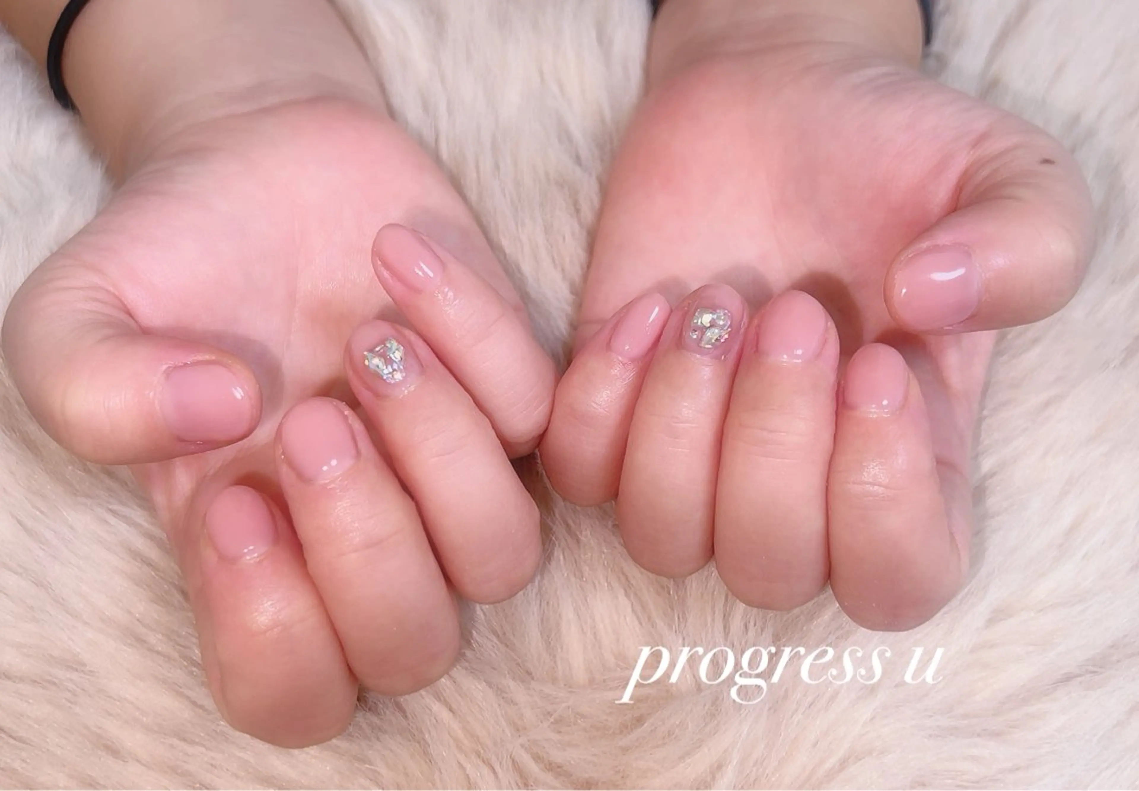 【ジェル】初回オフ無料！ワンカラー🤍の写真