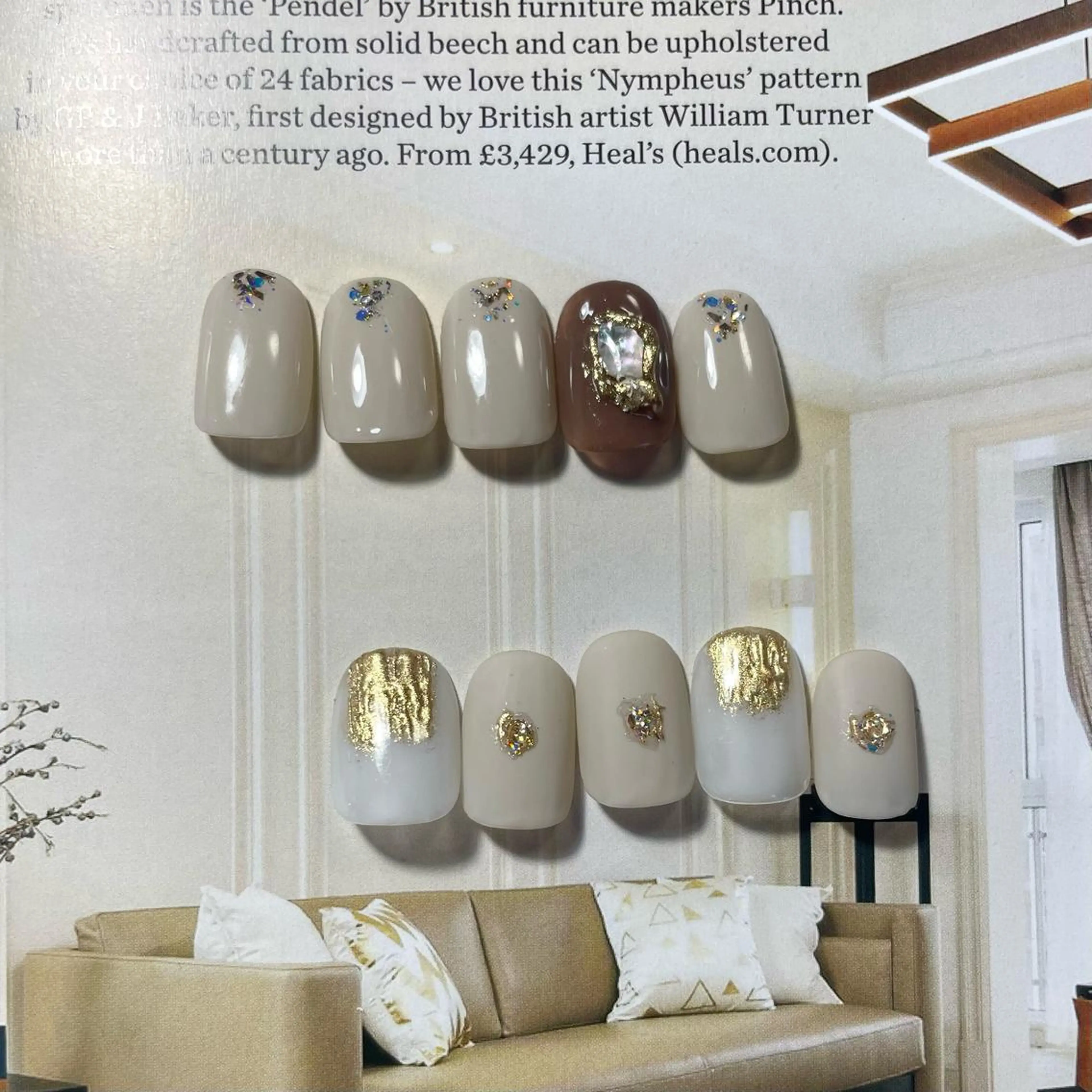 ネイル アートネイル ゴールド Lofinails ちひろのネイルデザイン