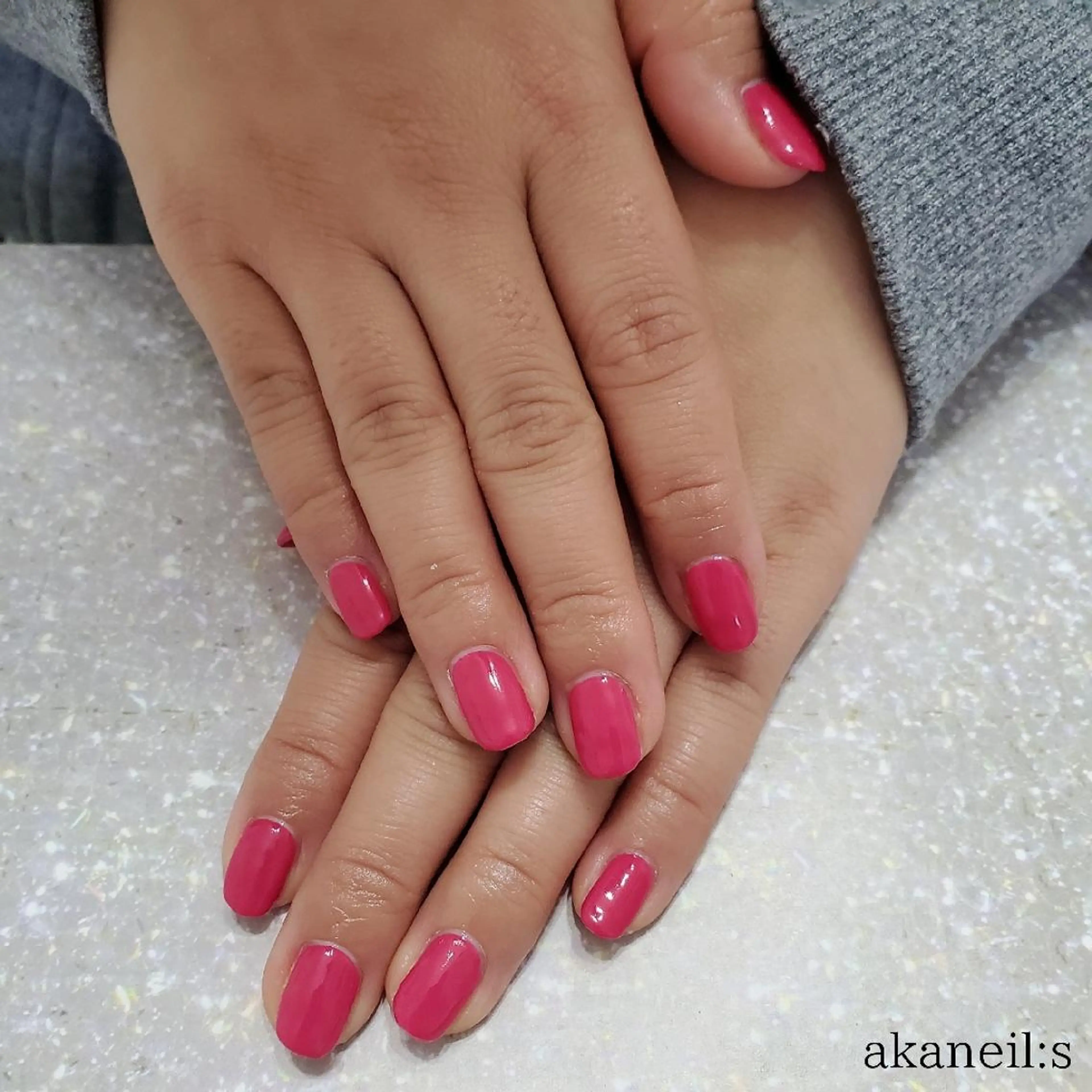 ネイル ワンカラーネイル 【akaneils】 アカネのネイルデザイン