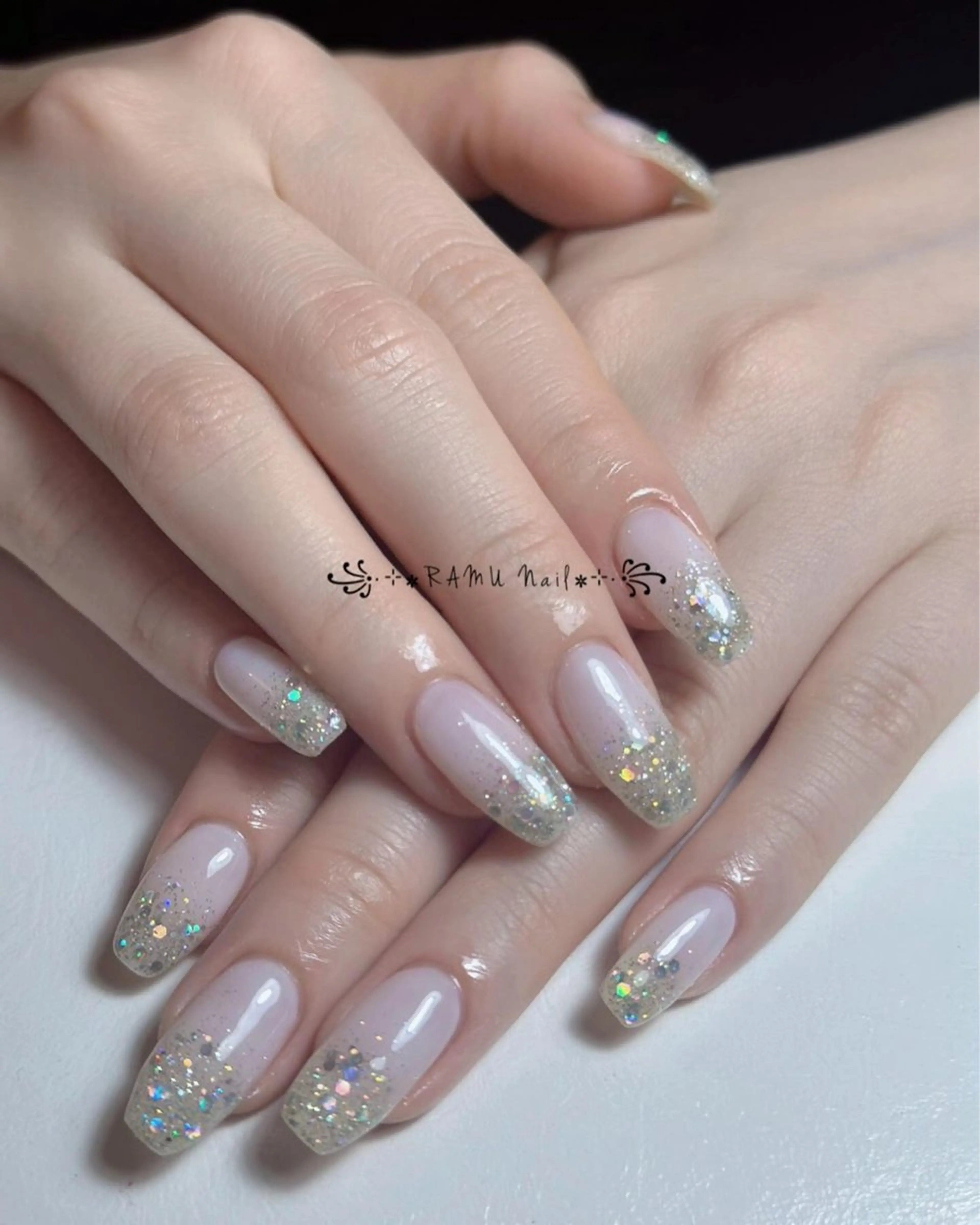 ネイル 韓国ネイル 冬ネイル ハンドネイル RAMU Nail 恵比寿店のネイルデザイン