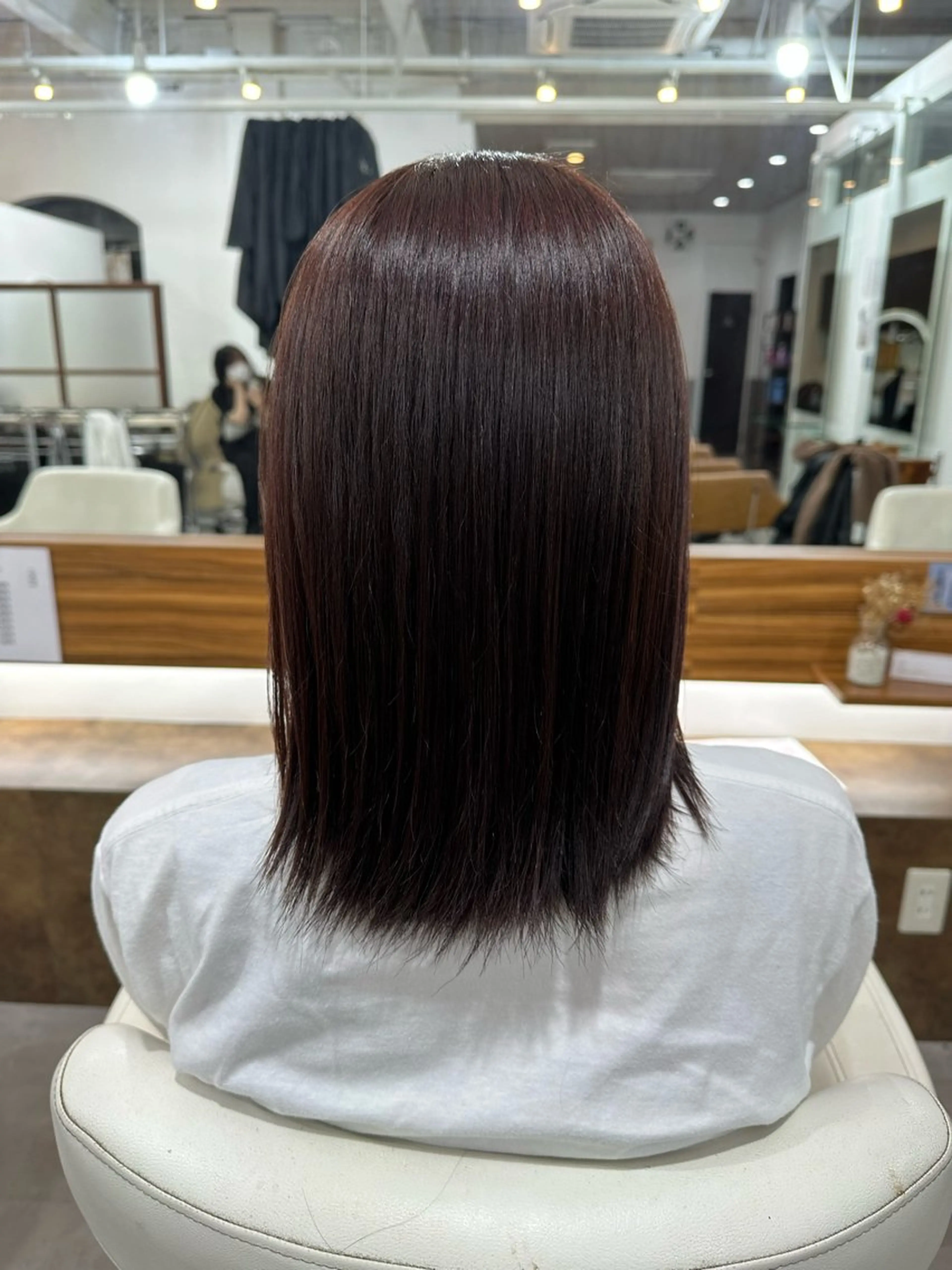ミディアム 我満 宏映のヘアスタイル