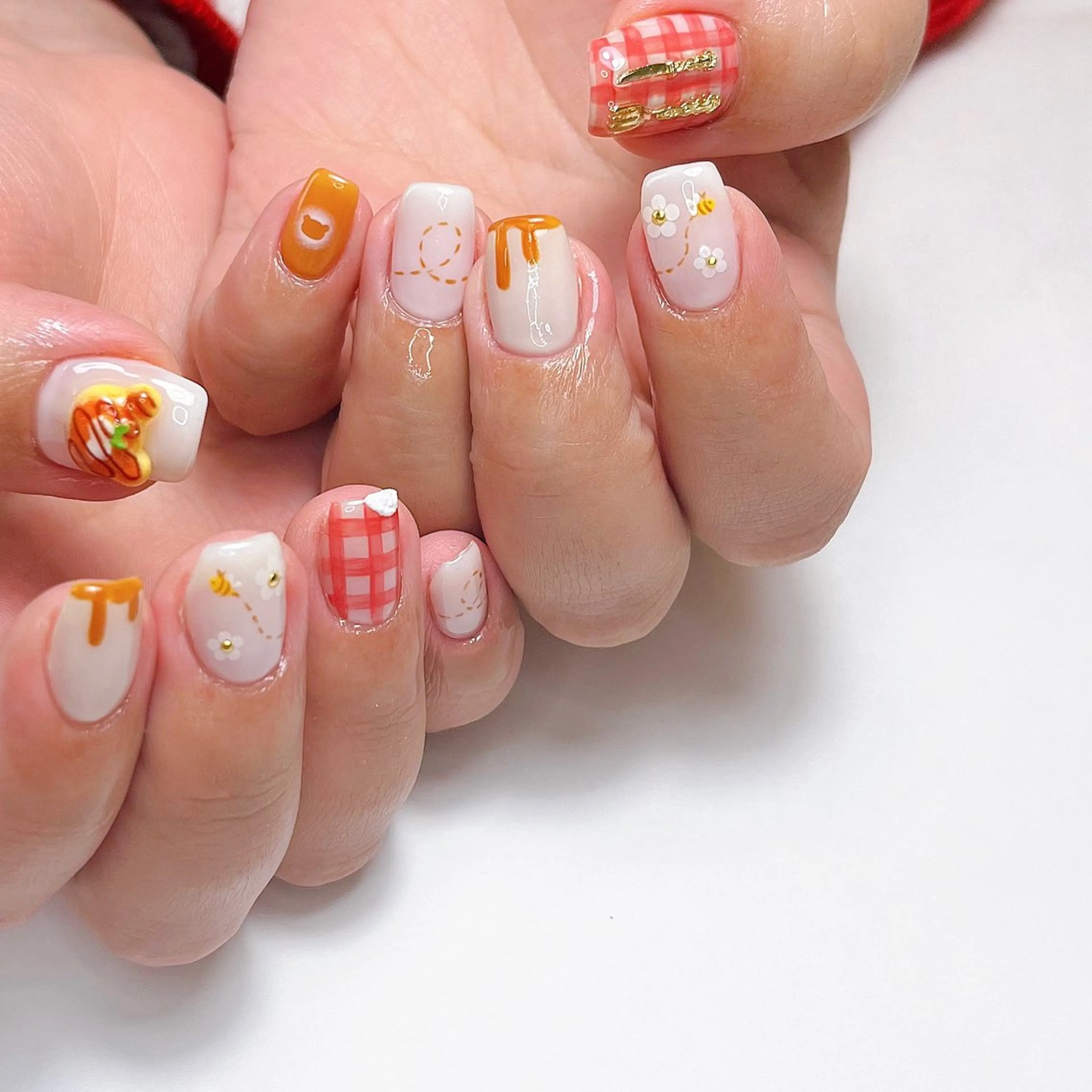 ネイル いちごパフェ ゆいのネイルデザイン